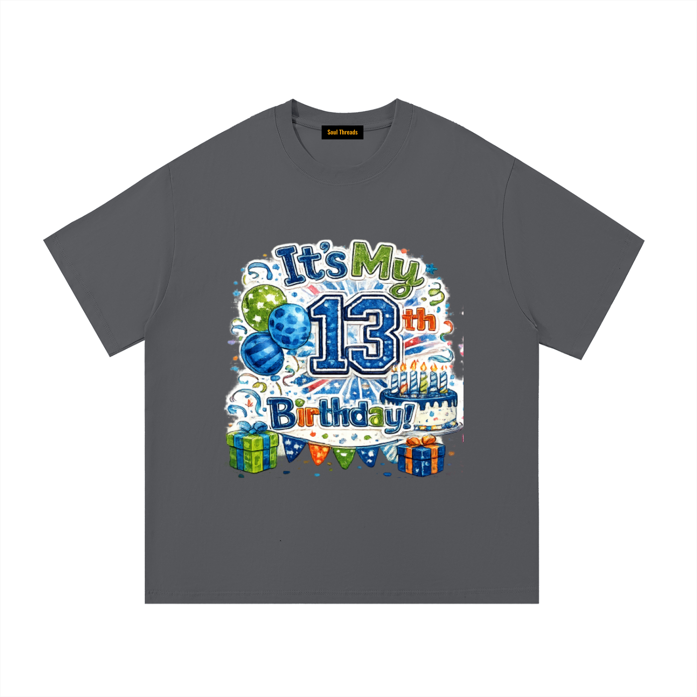 Young Mens 13th Birthday T-Shirt