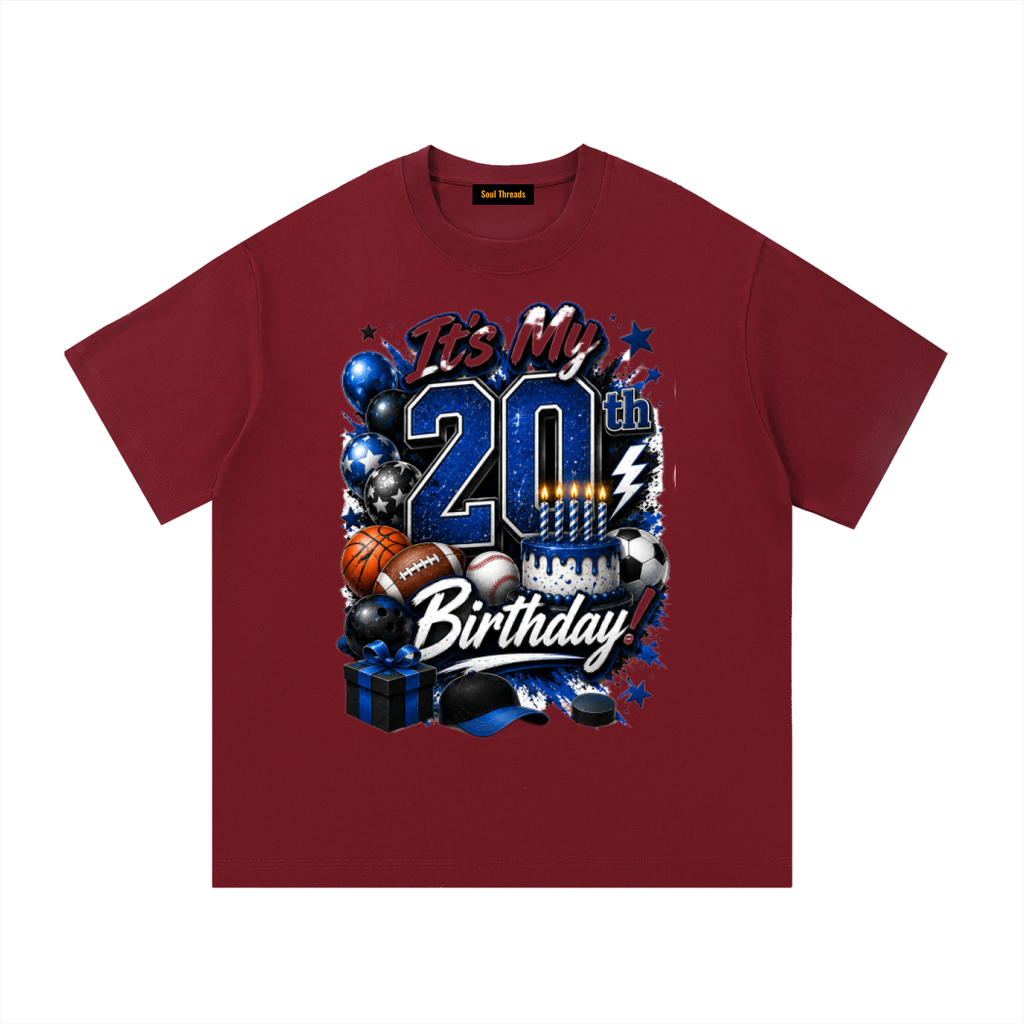 Young Mens 20th Birthday T-Shirt