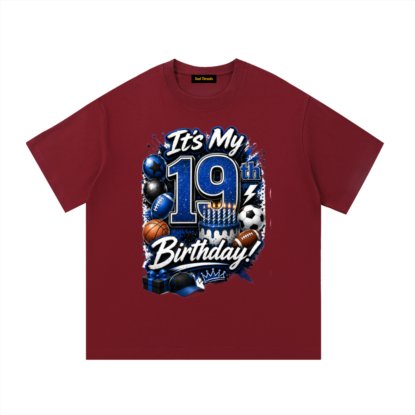 Young Mens 19th Birthday T-Shirt