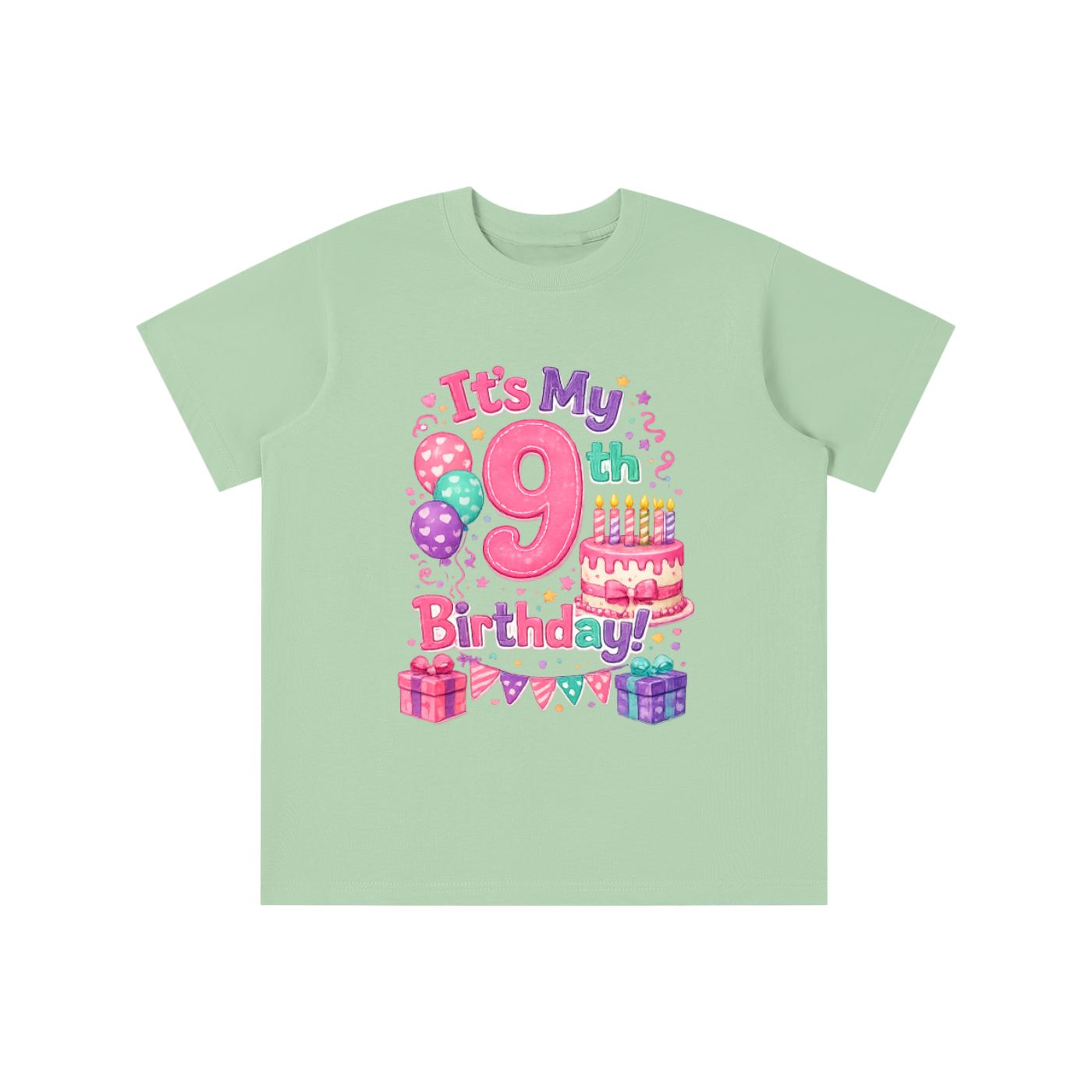 Girls 9th Birthday T-shirt