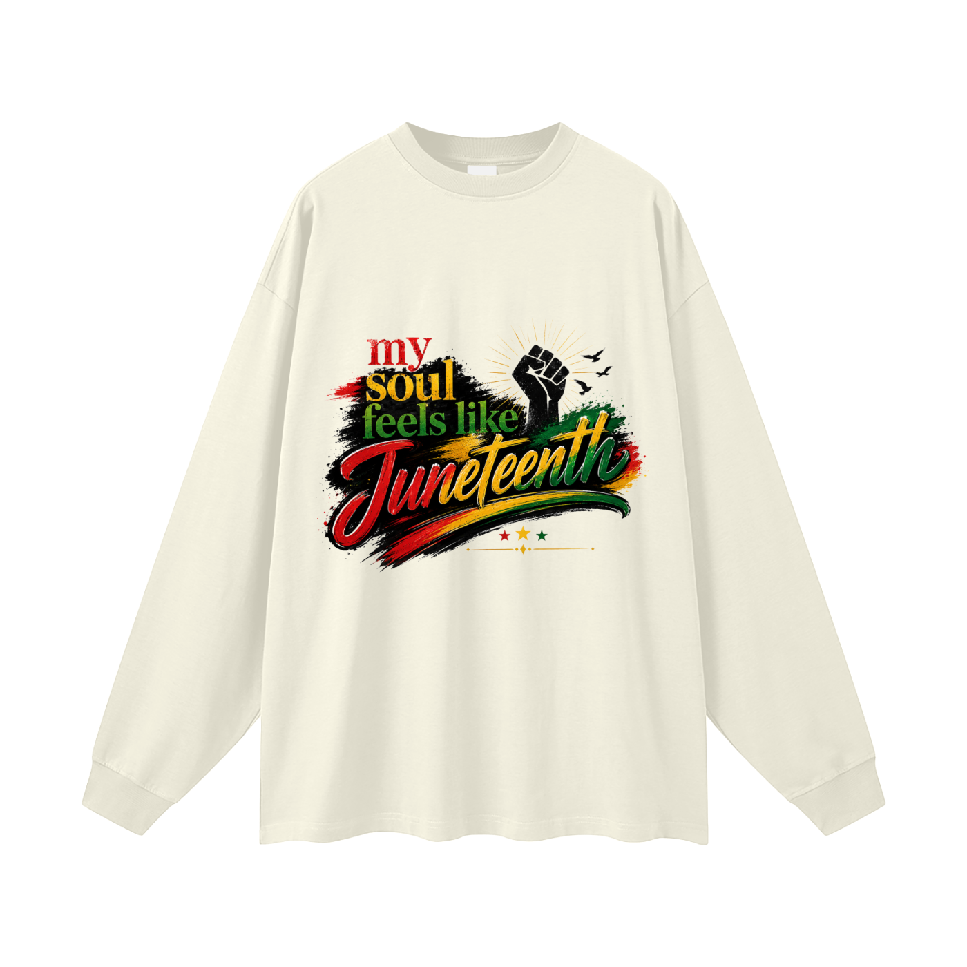 Oversized Juneteenth Long Sleeve T-Shirt