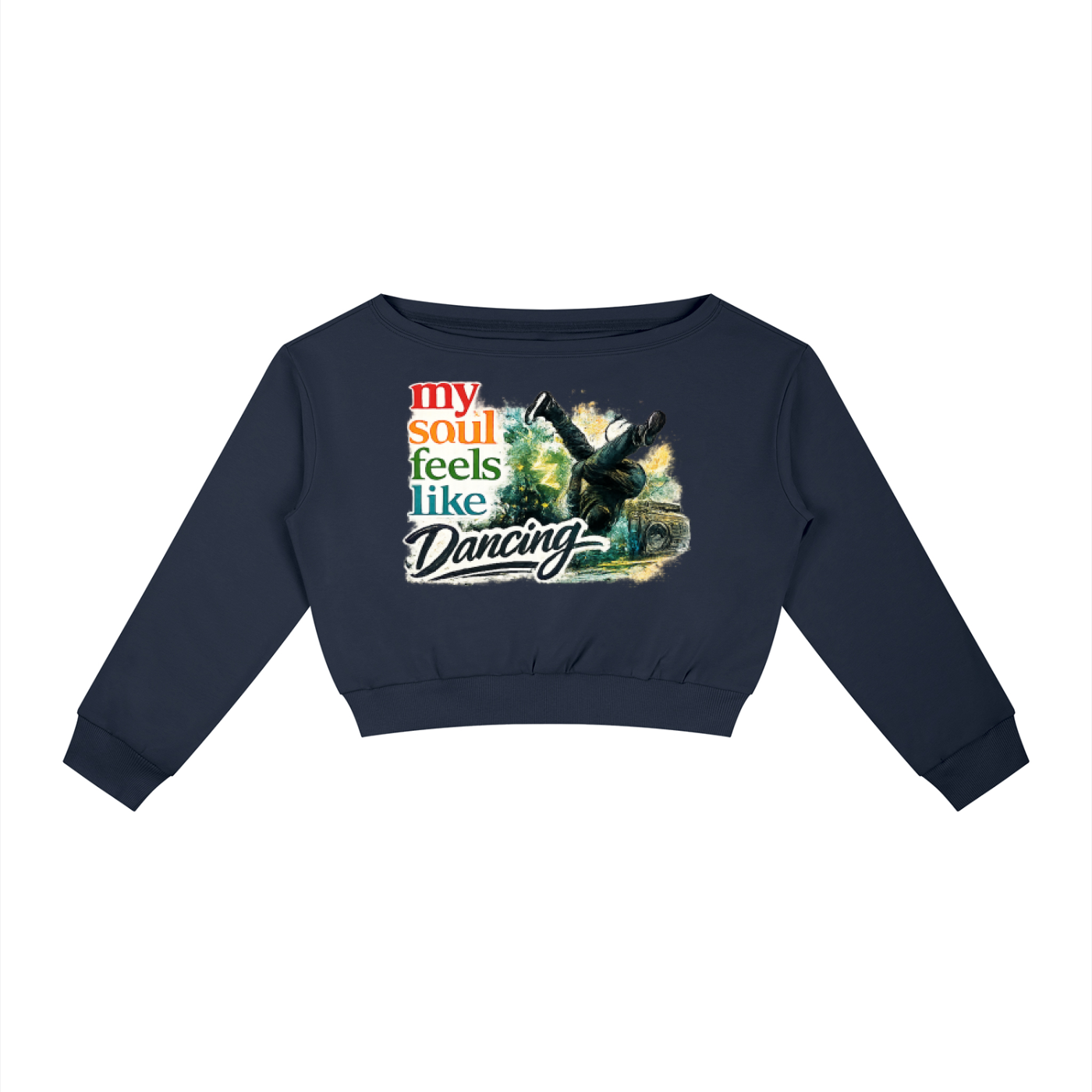 Women's Off-Shoulder Dancing Sweatshirt