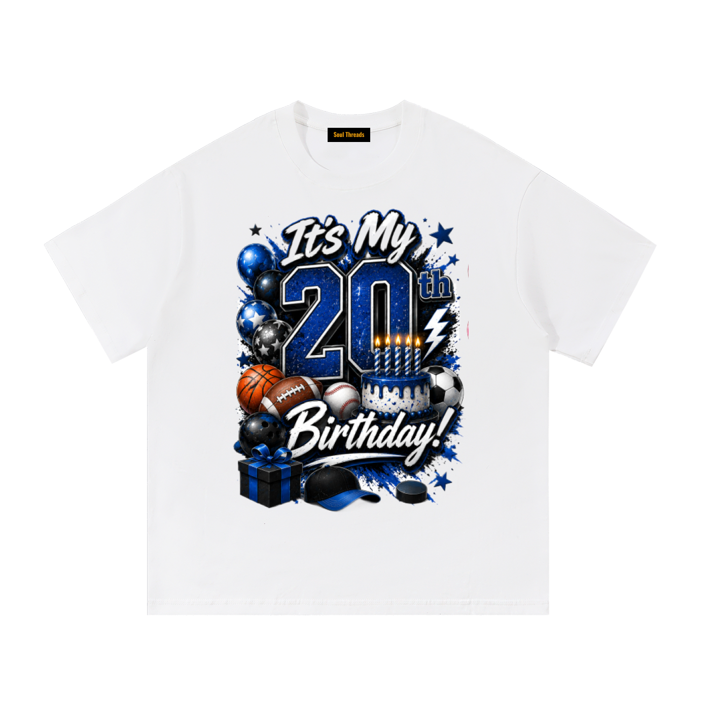 Young Mens 20th Birthday T-Shirt