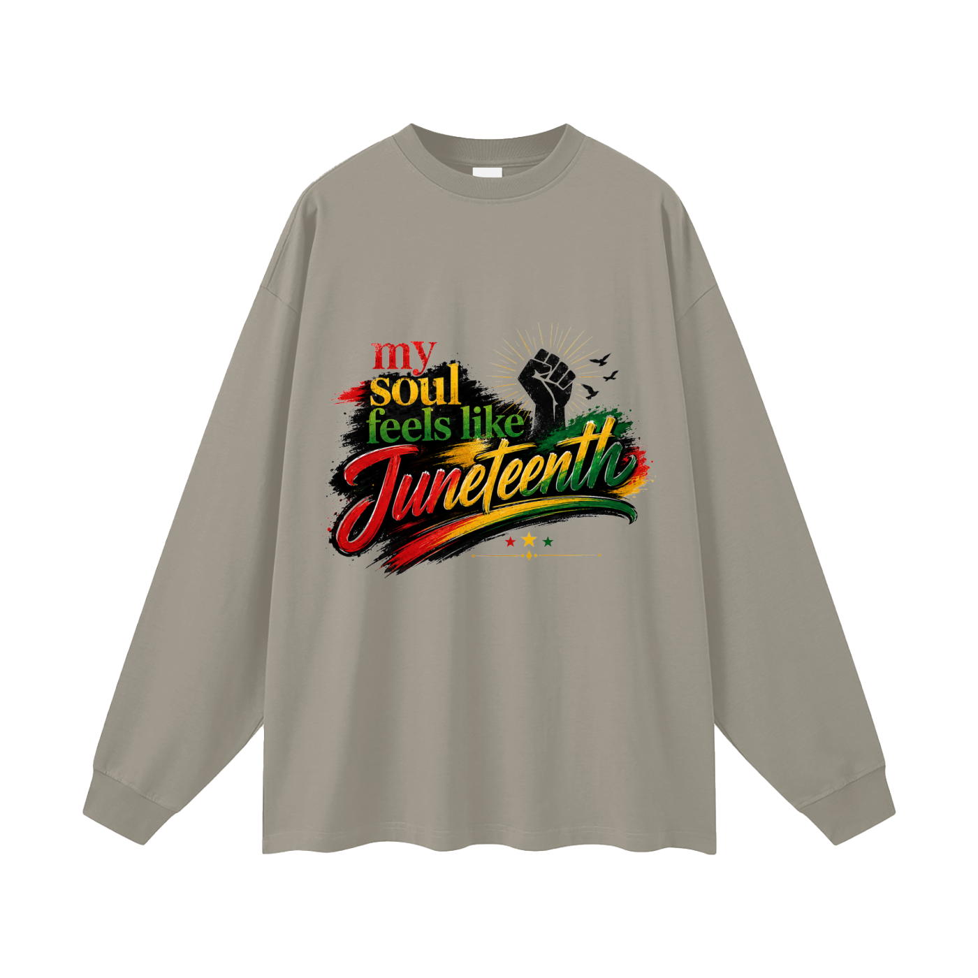 Oversized Juneteenth Long Sleeve T-Shirt