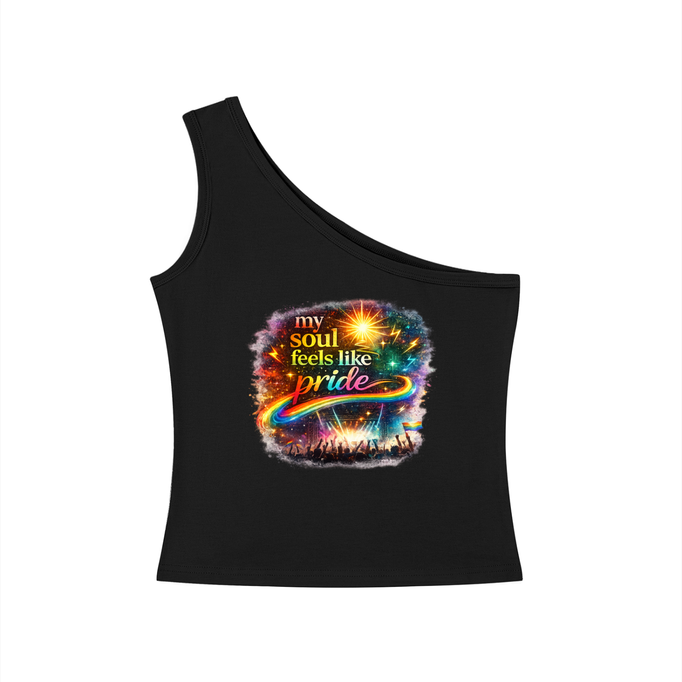 Women's One-Shoulder Pride T-Shirt