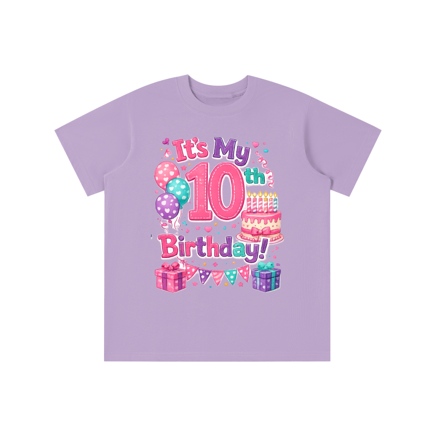 Girls 10th Birthday T-shirt