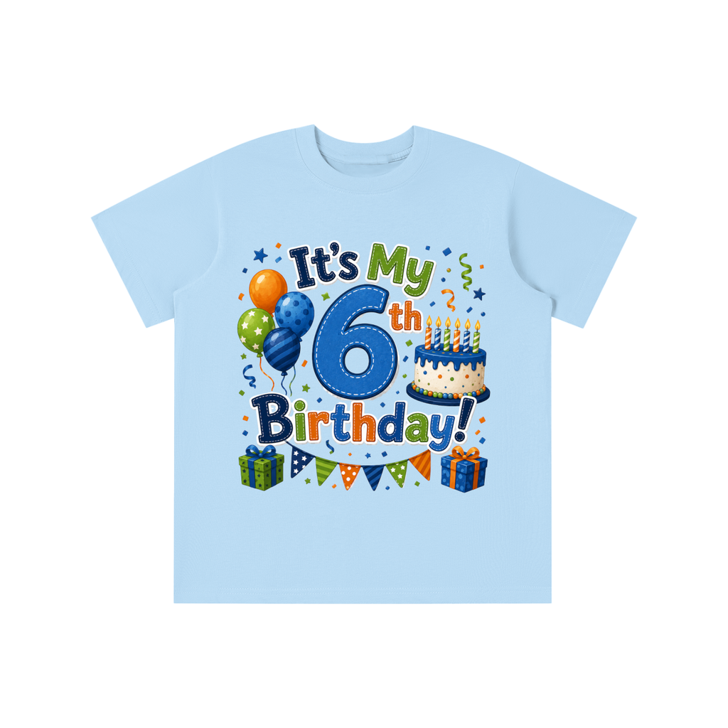 Boys 6th Birthday T-shirt