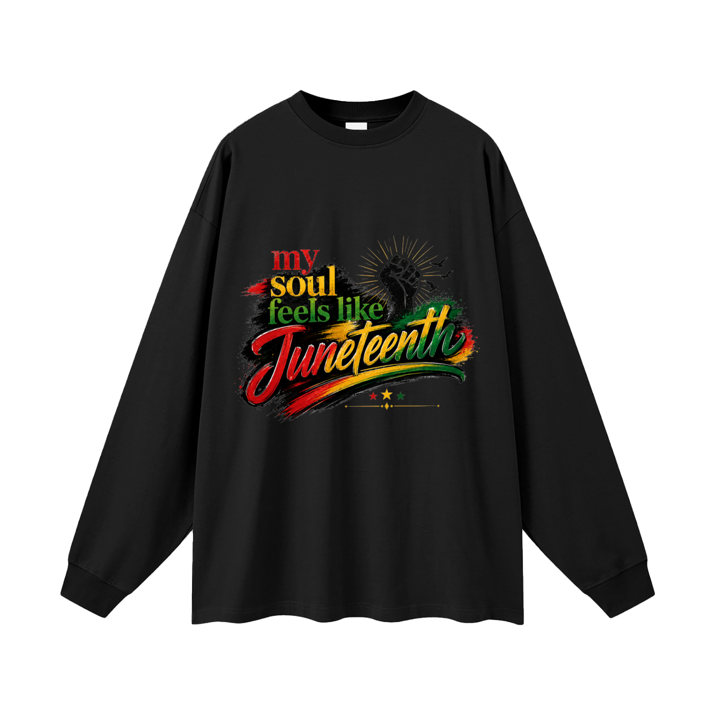 Oversized Juneteenth Long Sleeve T-Shirt