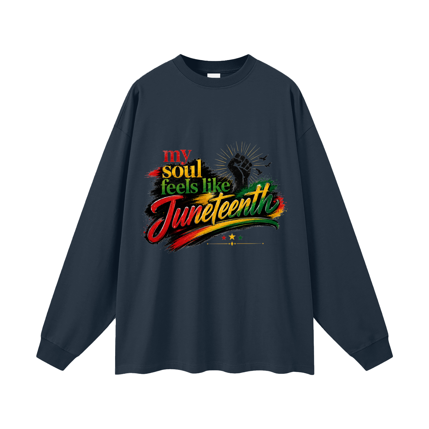 Oversized Juneteenth Long Sleeve T-Shirt