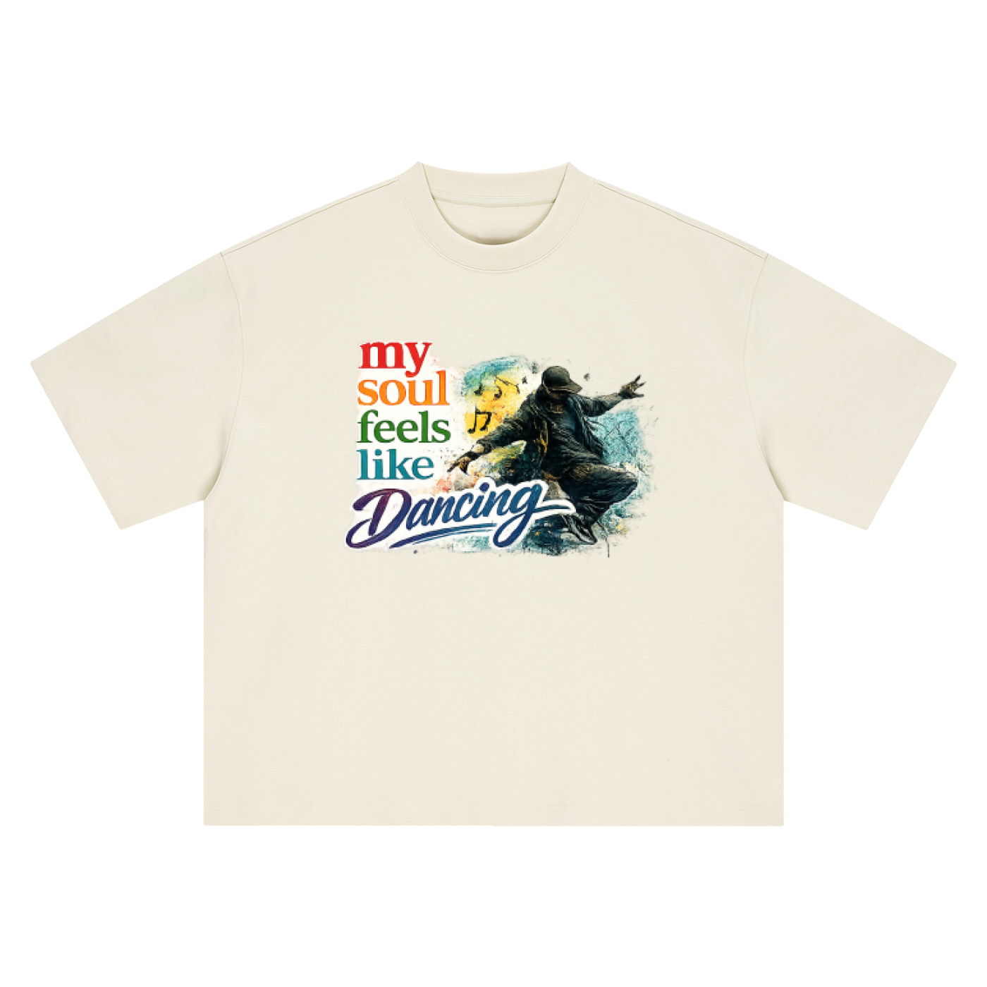 Boxy Oversized Dancing T-Shirt