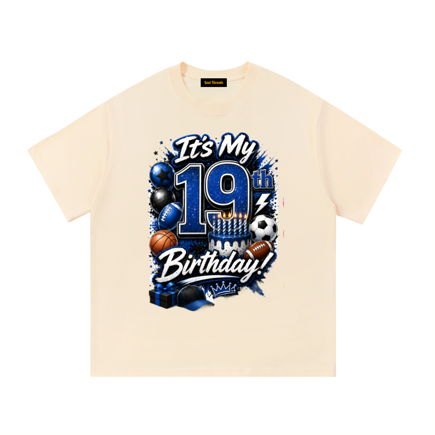 Young Mens 19th Birthday T-Shirt