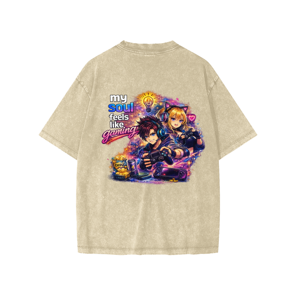Camiseta desgastada de videojuegos para niños
