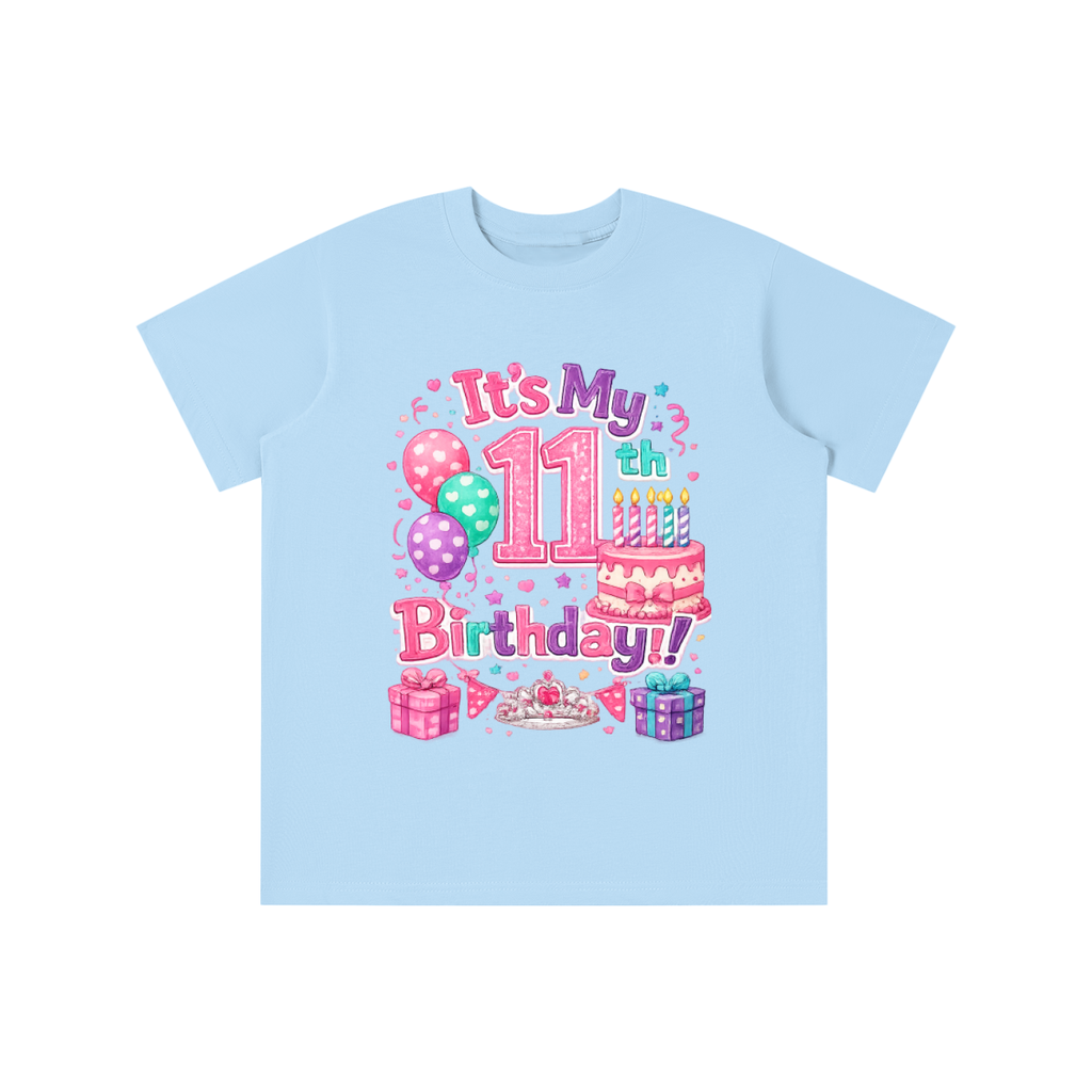 Girls 11th Birthday T-shirt