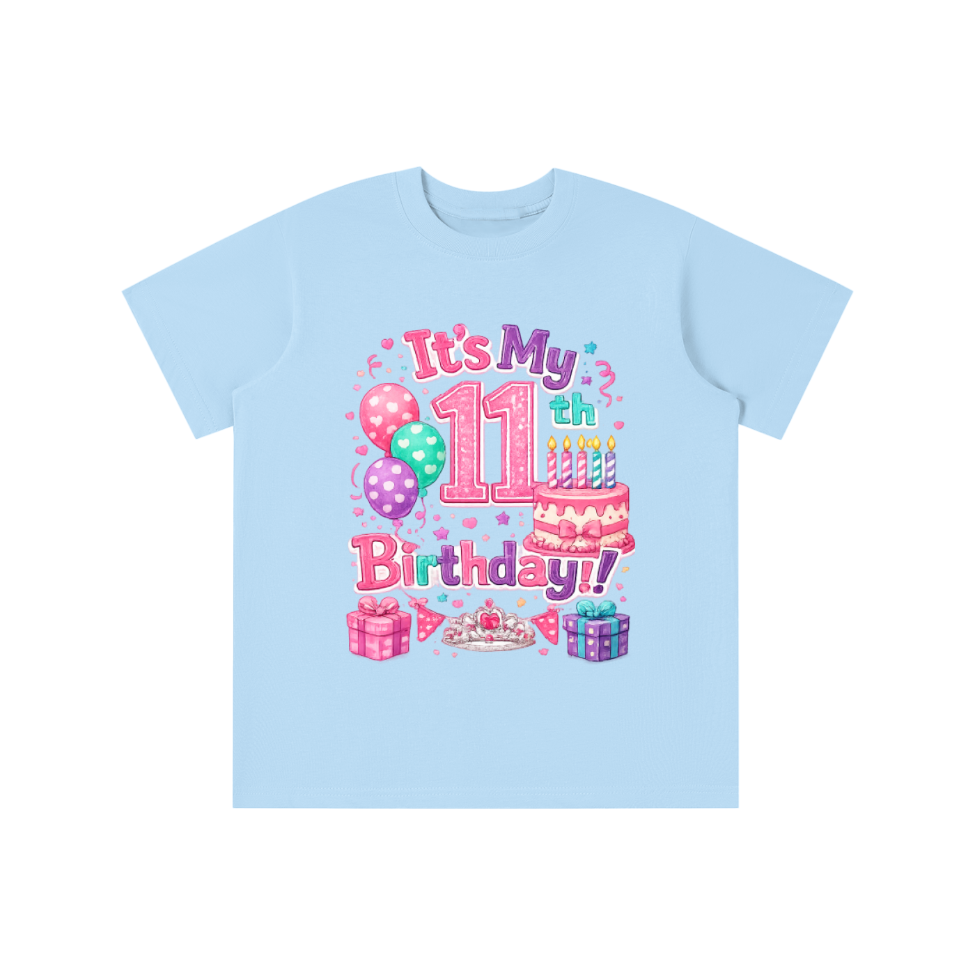 Girls 11th Birthday T-shirt