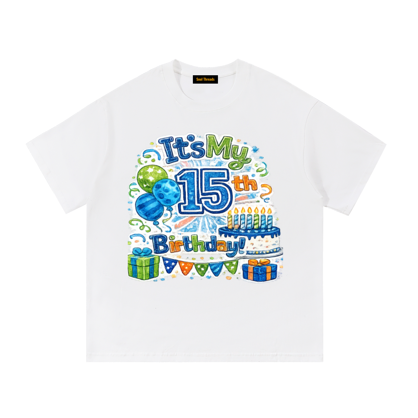 Young Mens 15th Birthday T-Shirt