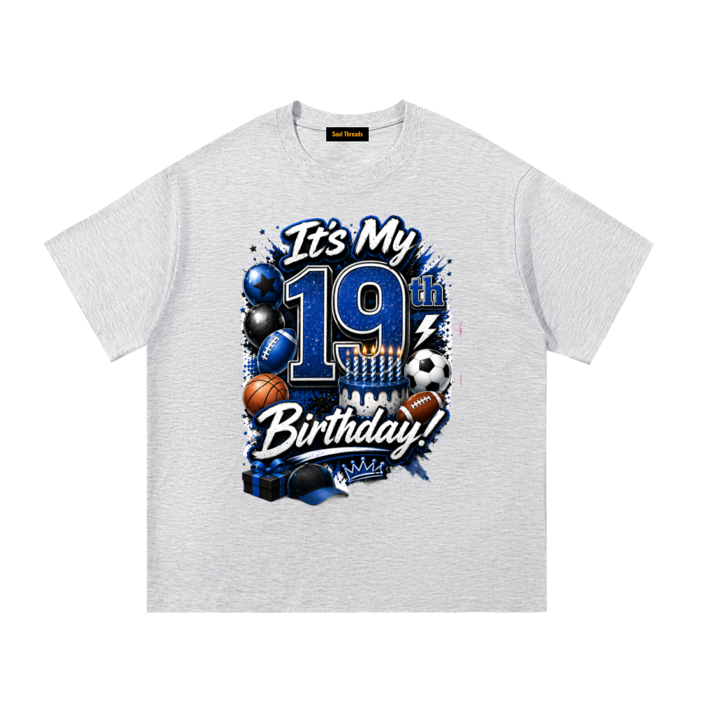 Young Mens 19th Birthday T-Shirt