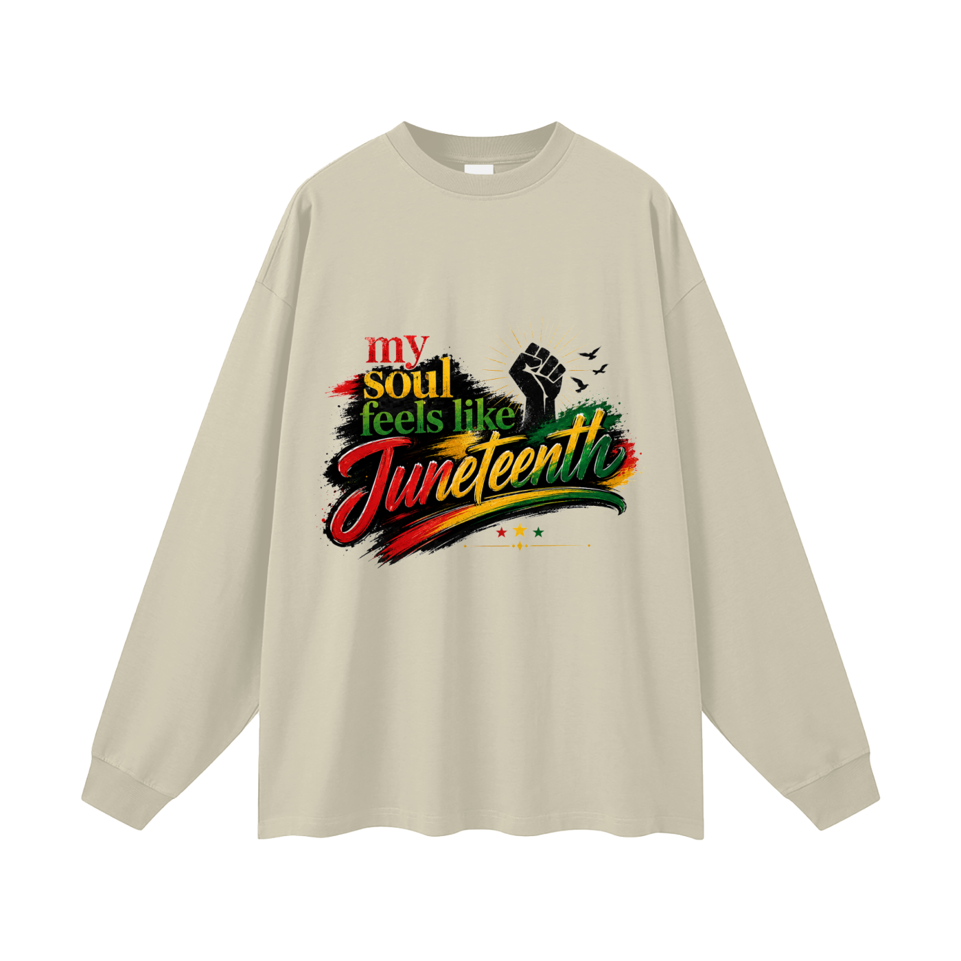 Oversized Juneteenth Long Sleeve T-Shirt