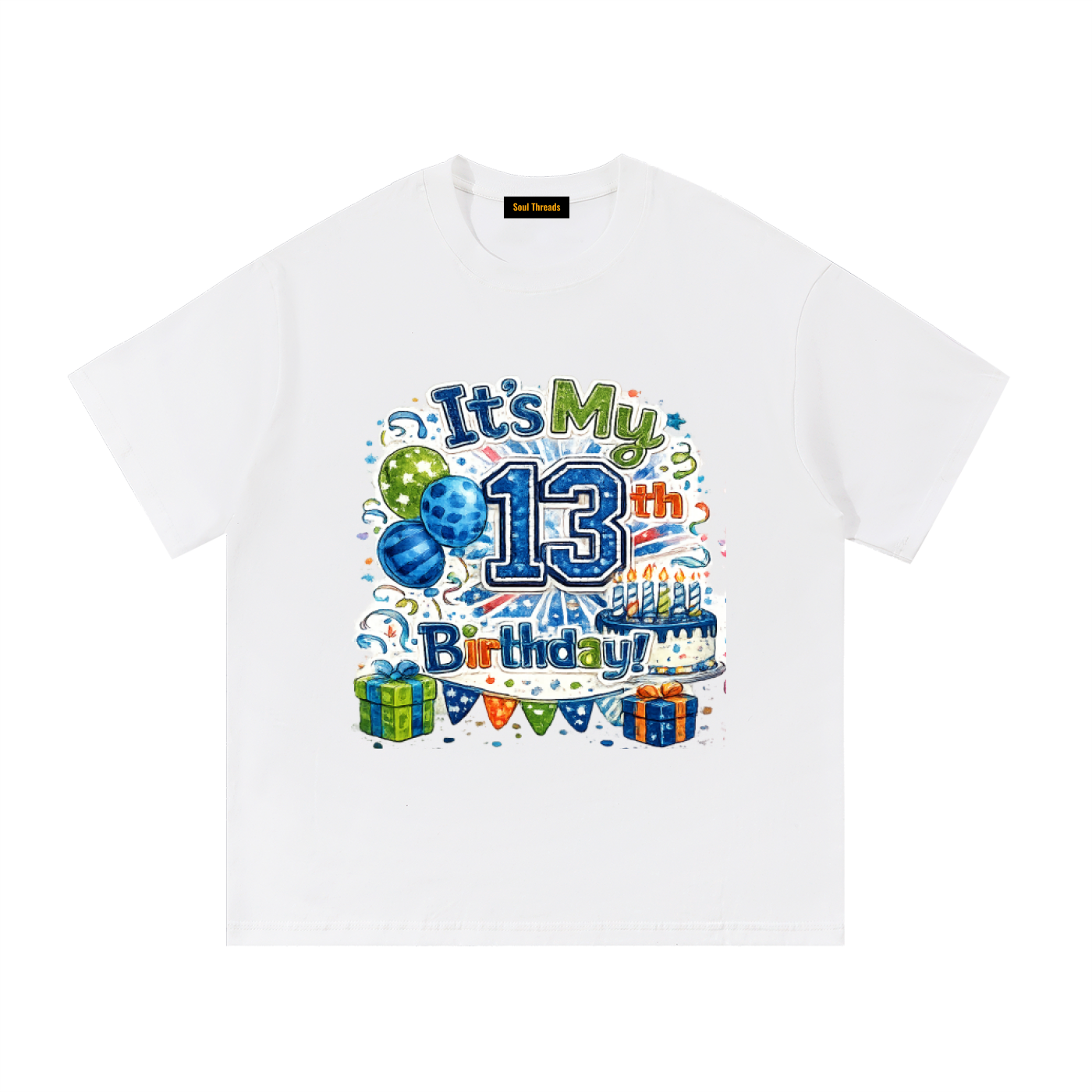 Young Mens 13th Birthday T-Shirt