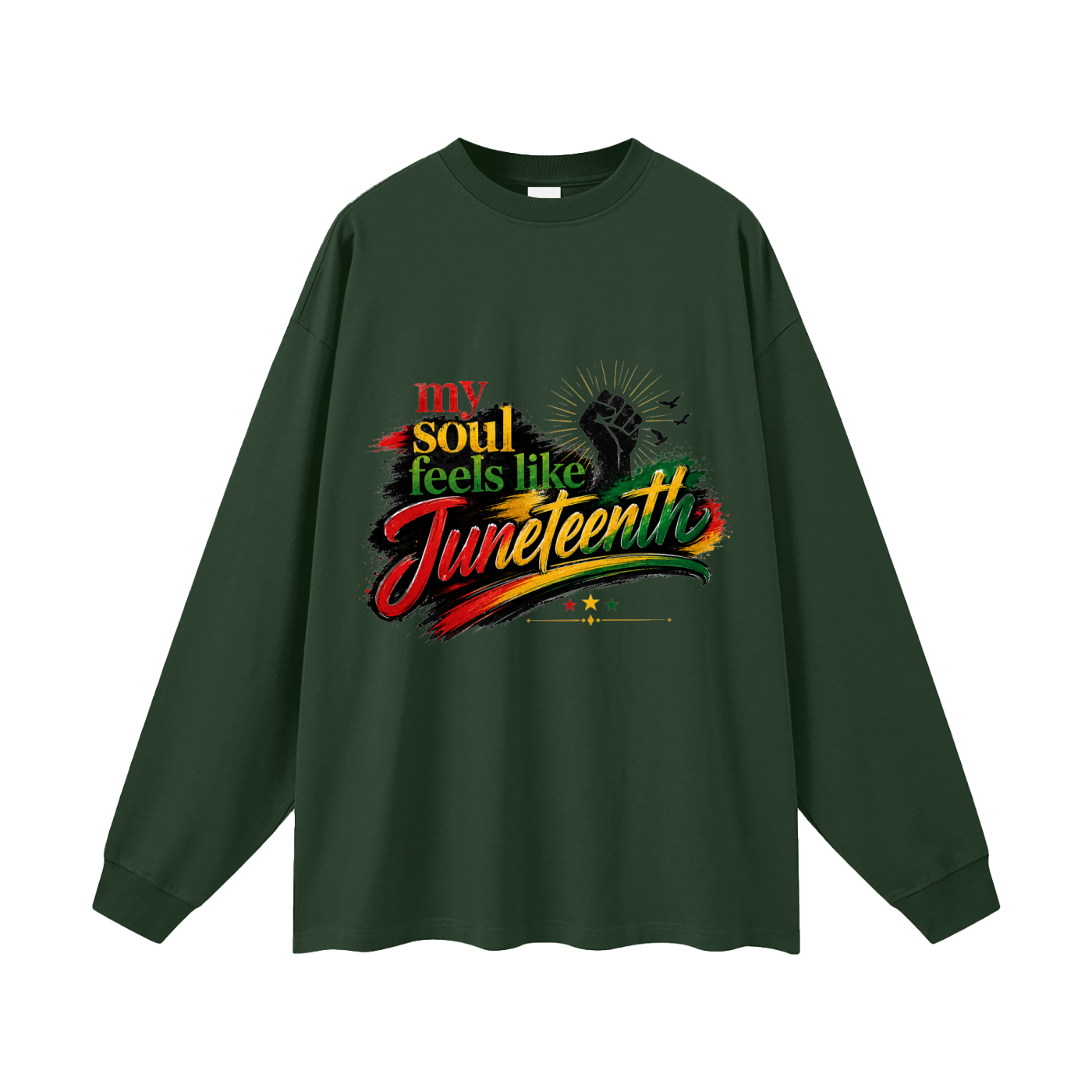 Oversized Juneteenth Long Sleeve T-Shirt