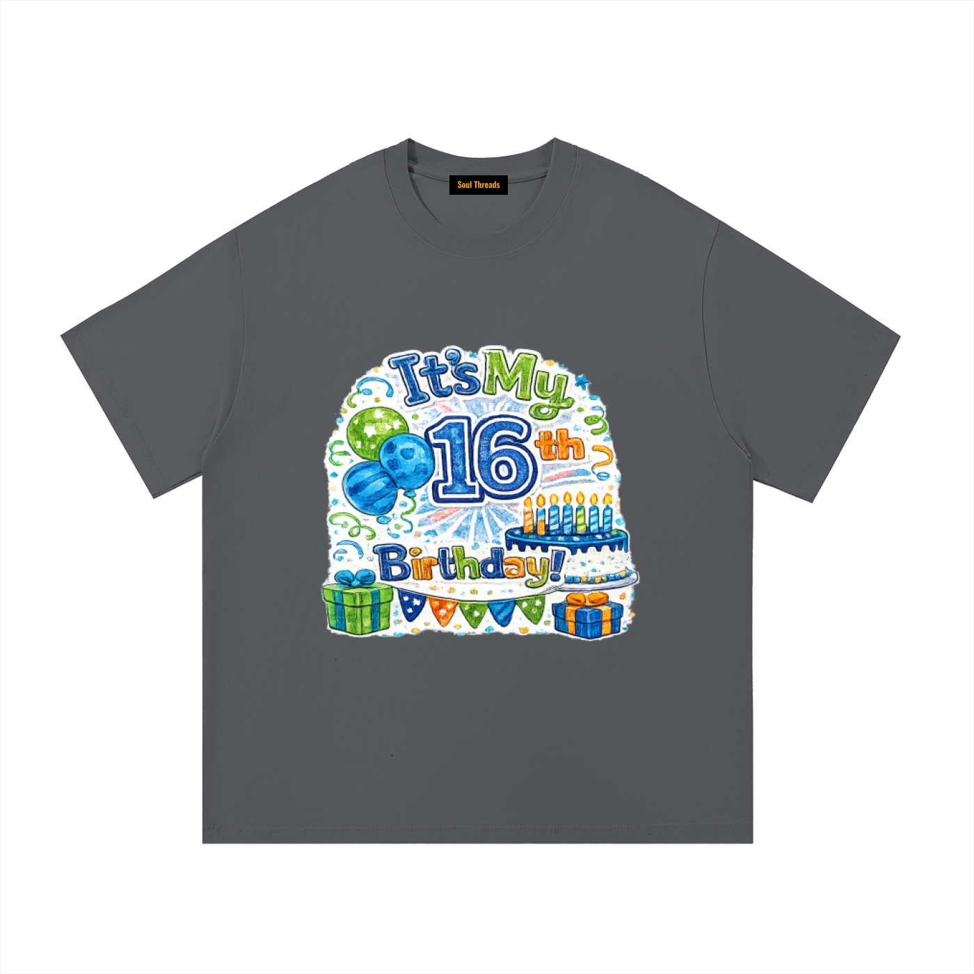 Young Mens 16th Birthday T-Shirt