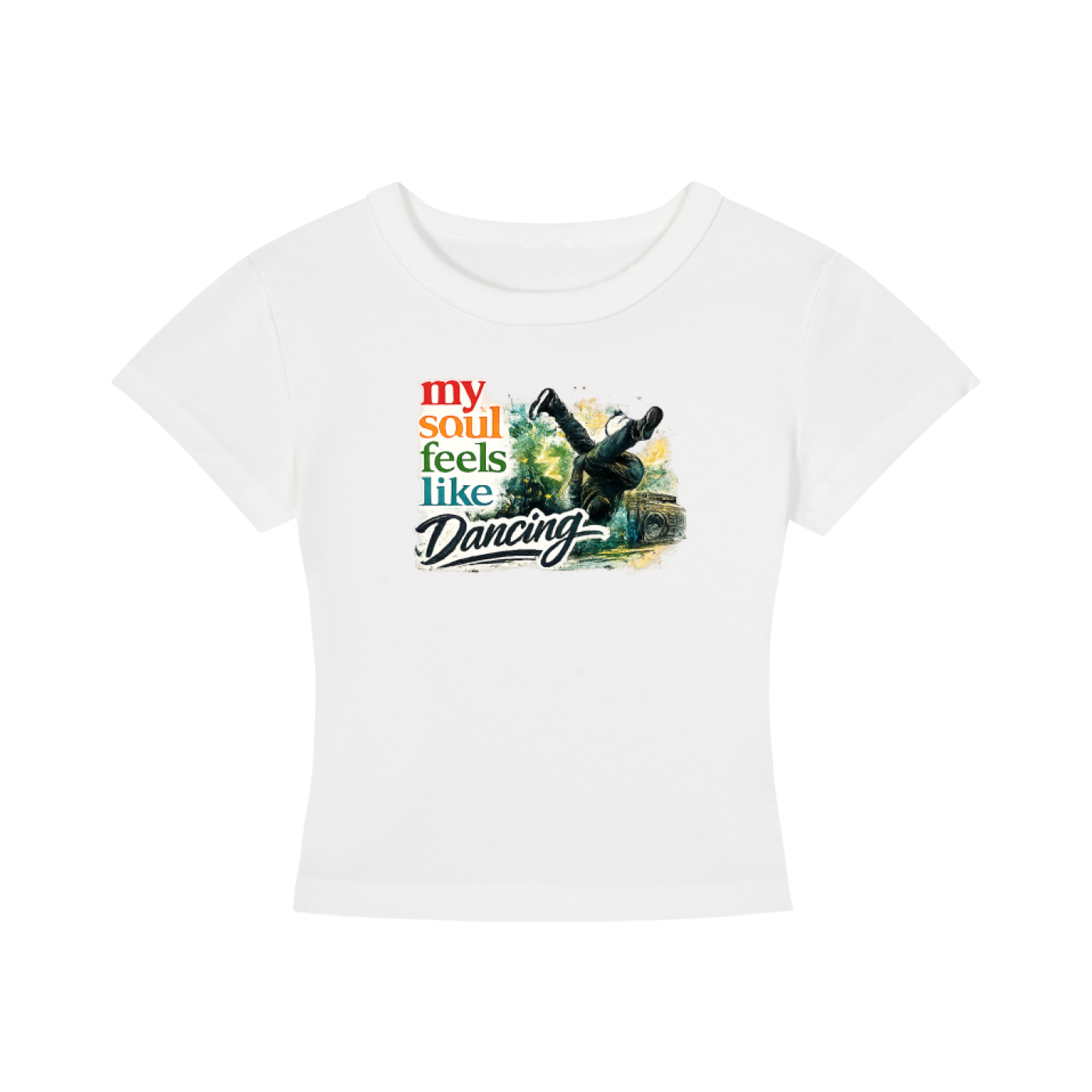 Women's Cropped Dancing T-Shirt