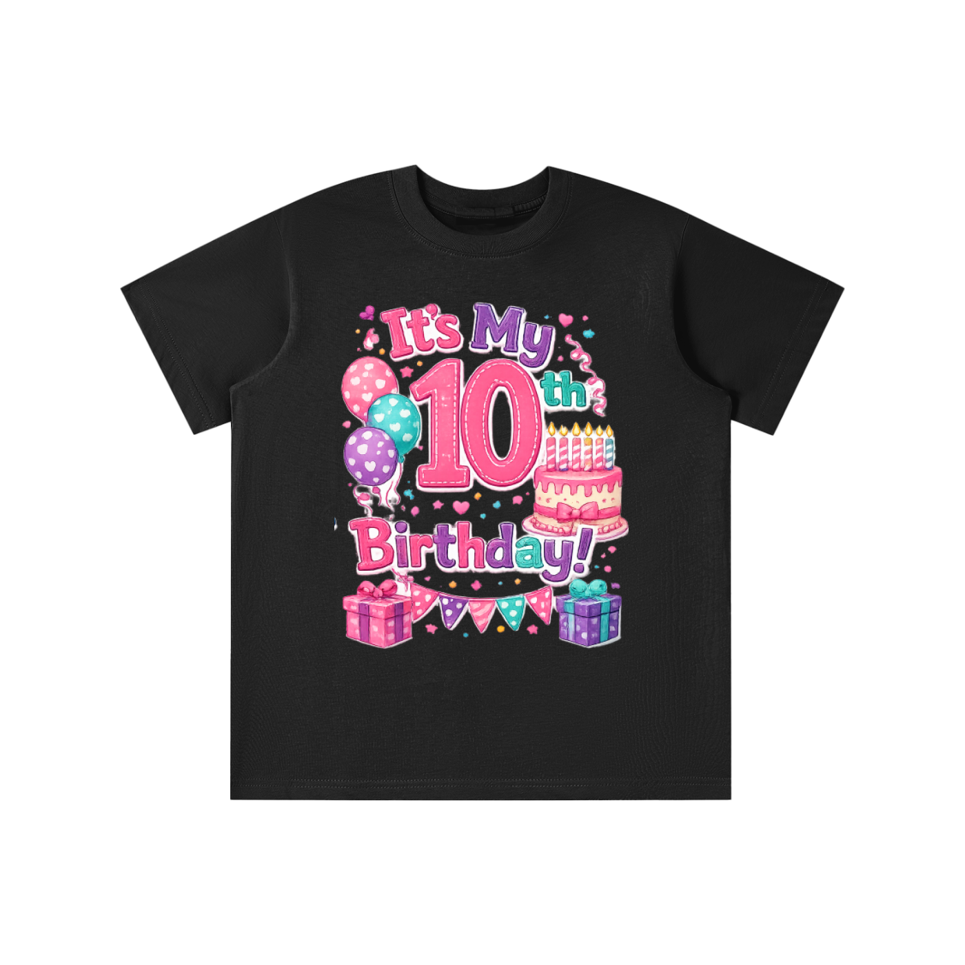 Girls 10th Birthday T-shirt