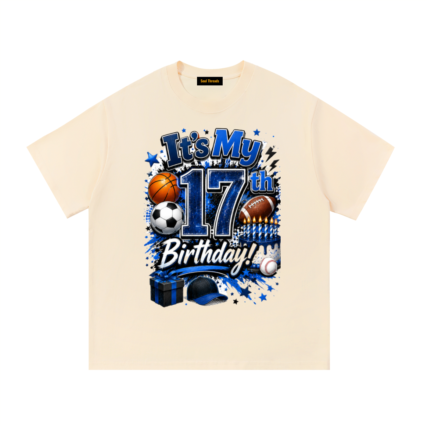 Young Mens 17th Birthday T-Shirt