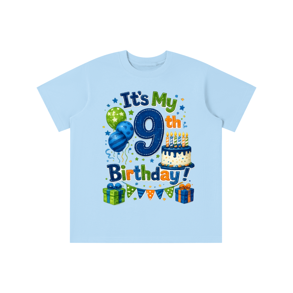 T-shirt 9e anniversaire garçon