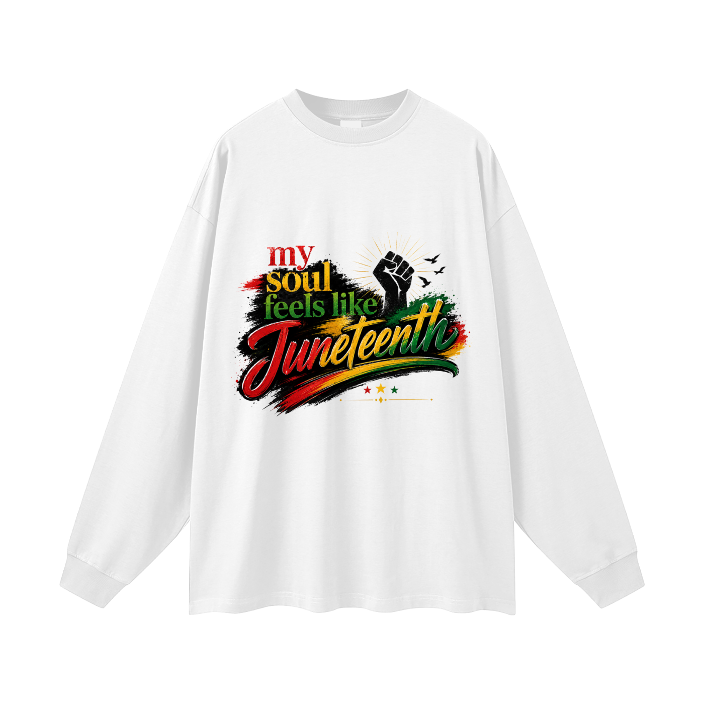 Oversized Juneteenth Long Sleeve T-Shirt