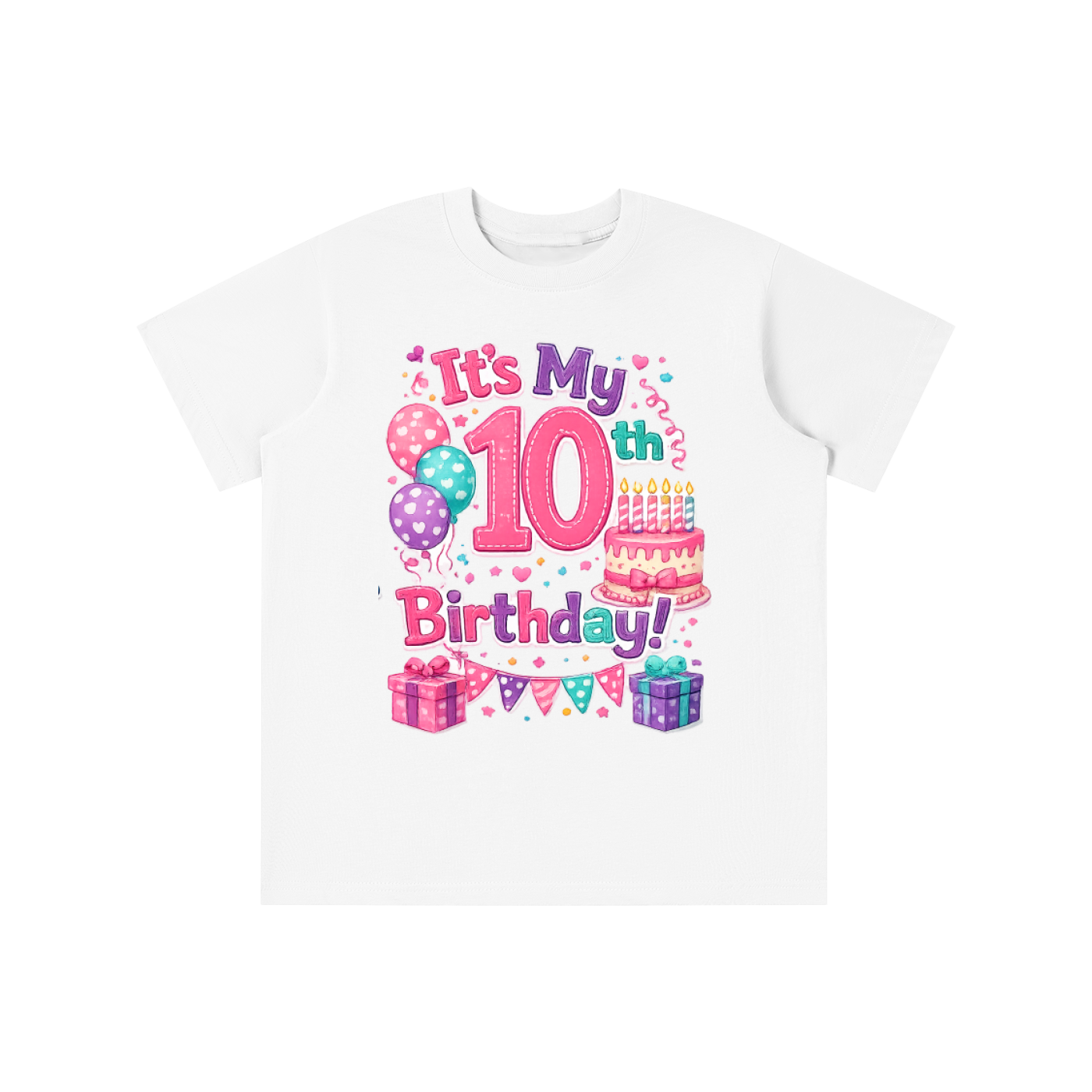 Girls 10th Birthday T-shirt
