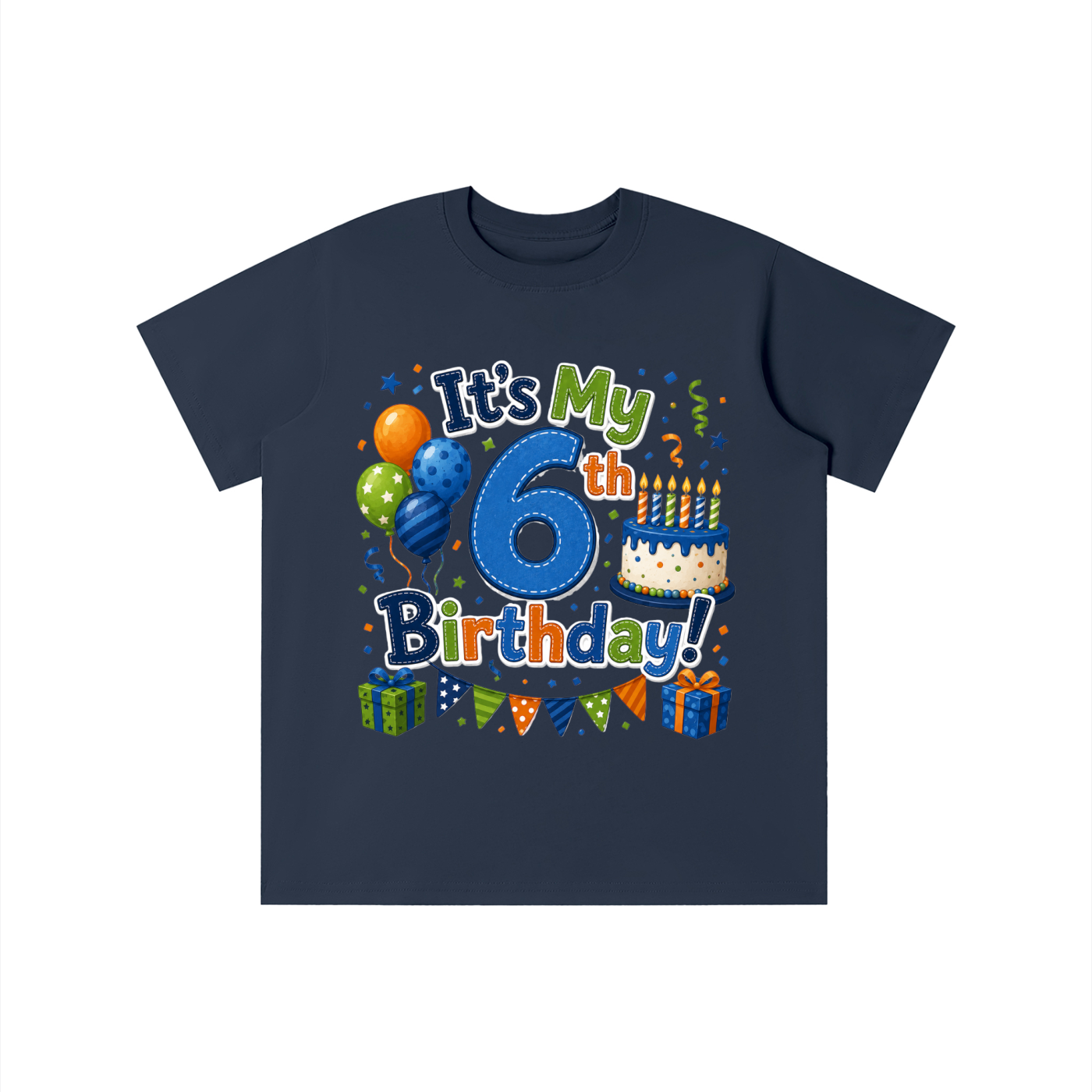 Boys 6th Birthday T-shirt