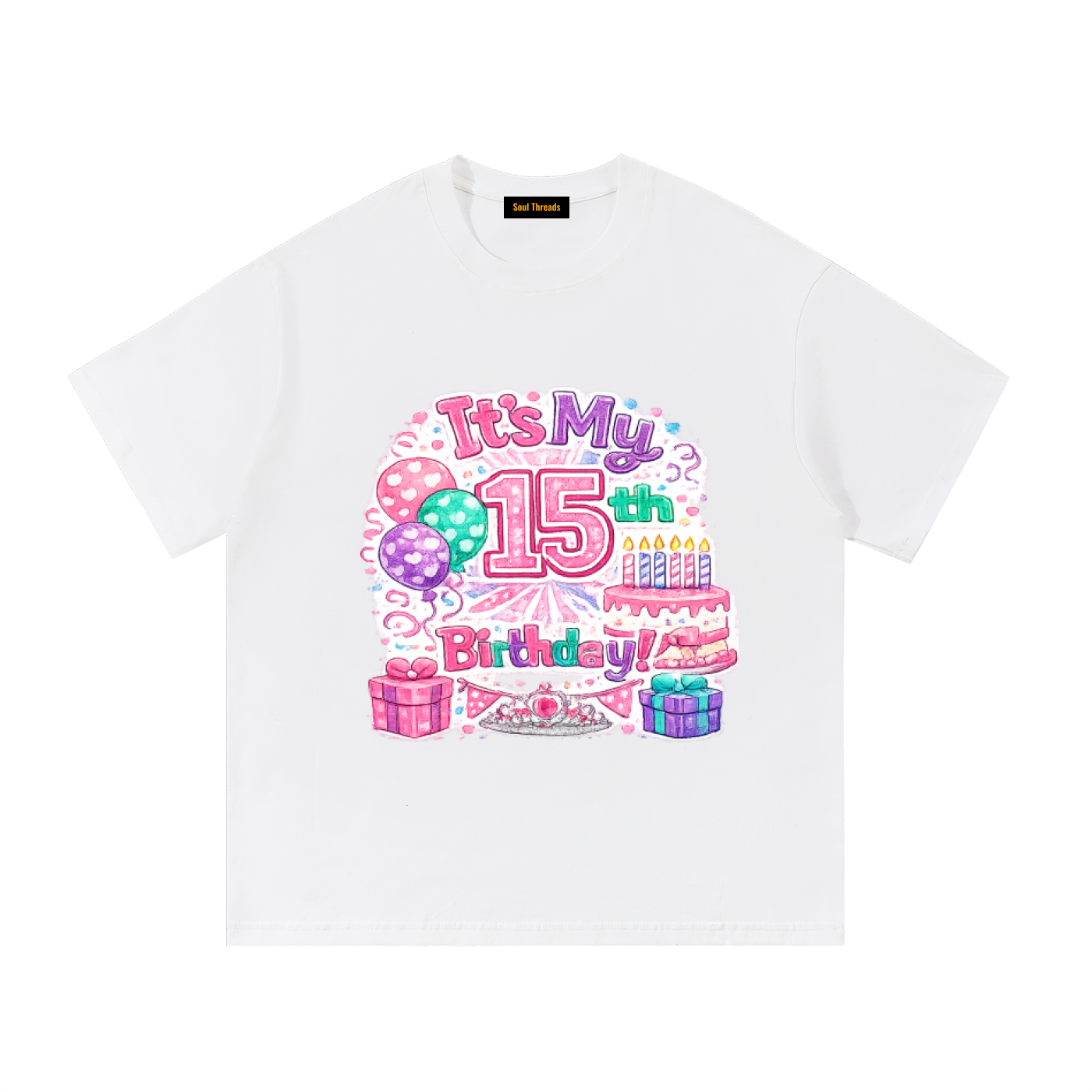 Young Womens 15th Birthday T-Shirt