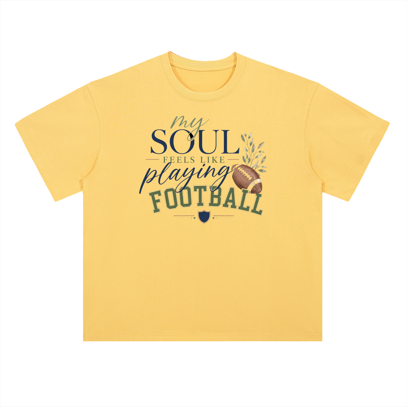 Heavyweight Football T-Shirt
