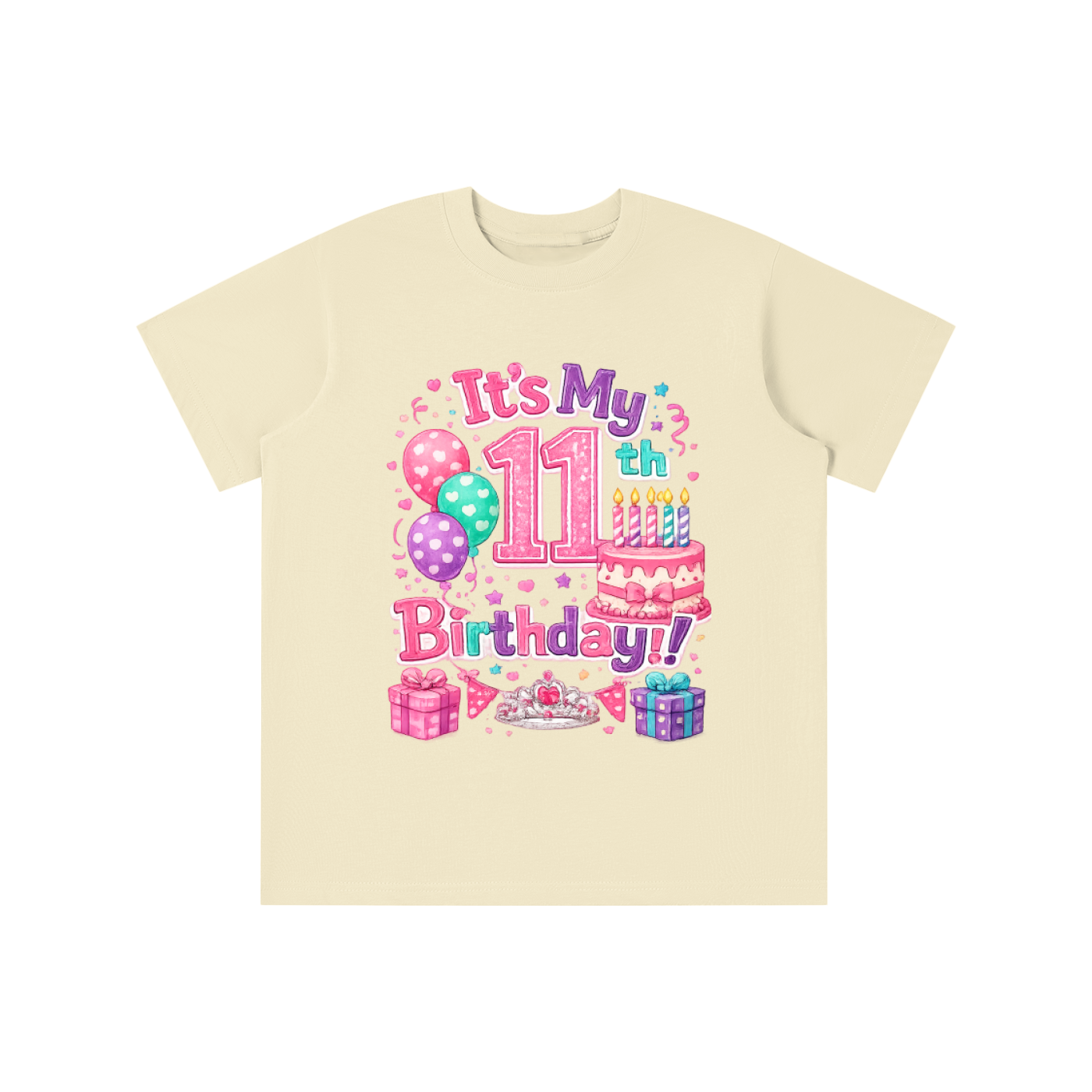 Girls 11th Birthday T-shirt