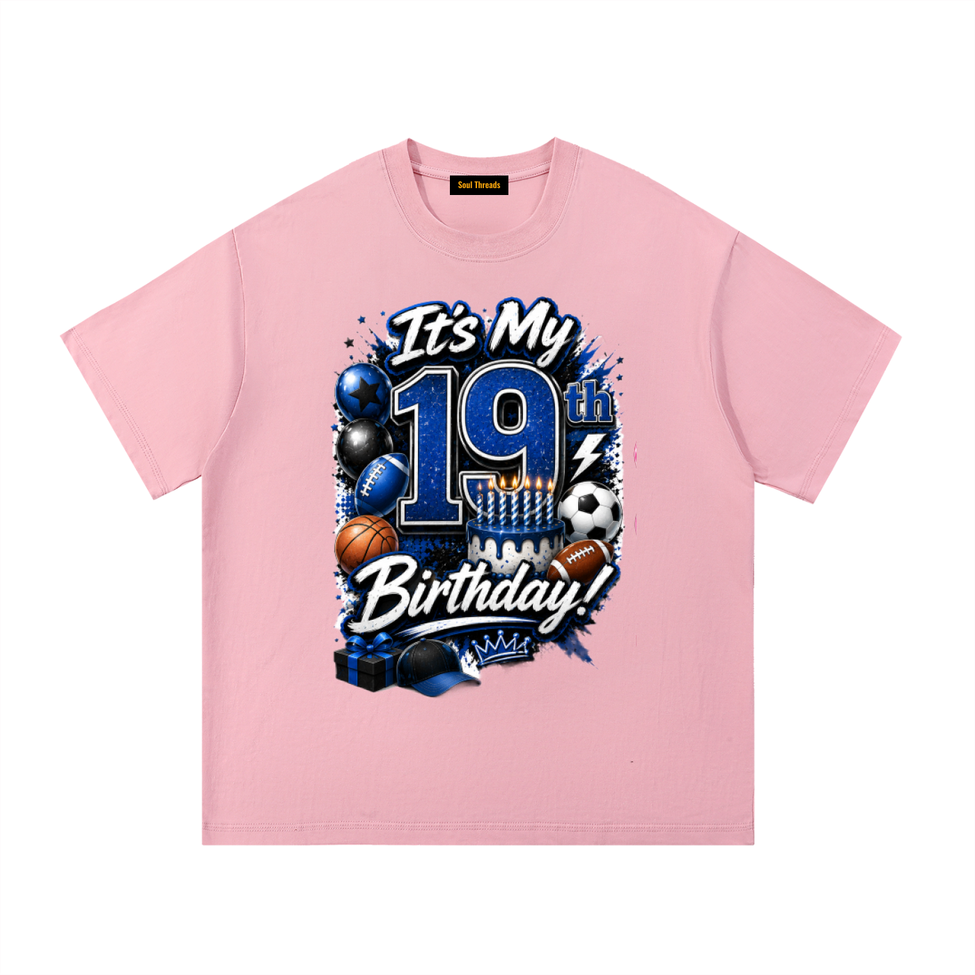Young Mens 19th Birthday T-Shirt