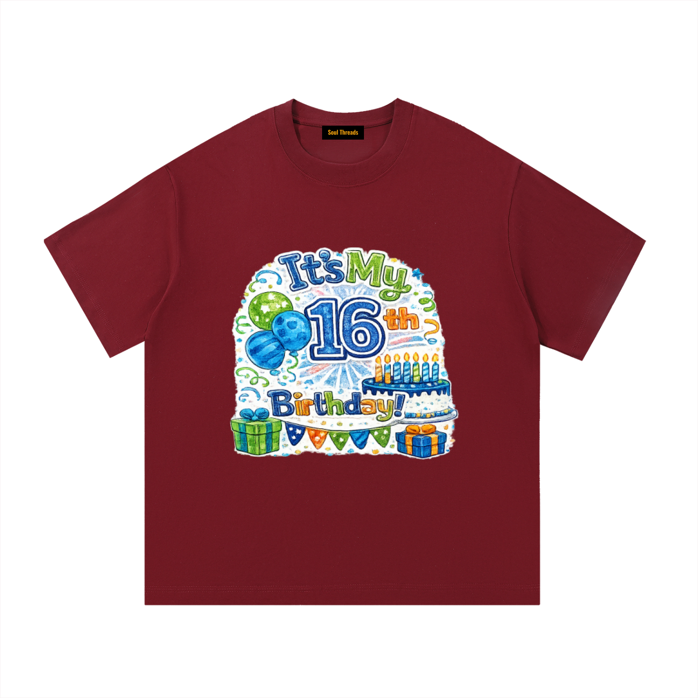 Young Mens 16th Birthday T-Shirt