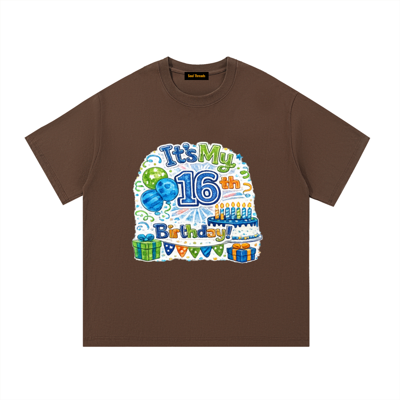Young Mens 16th Birthday T-Shirt