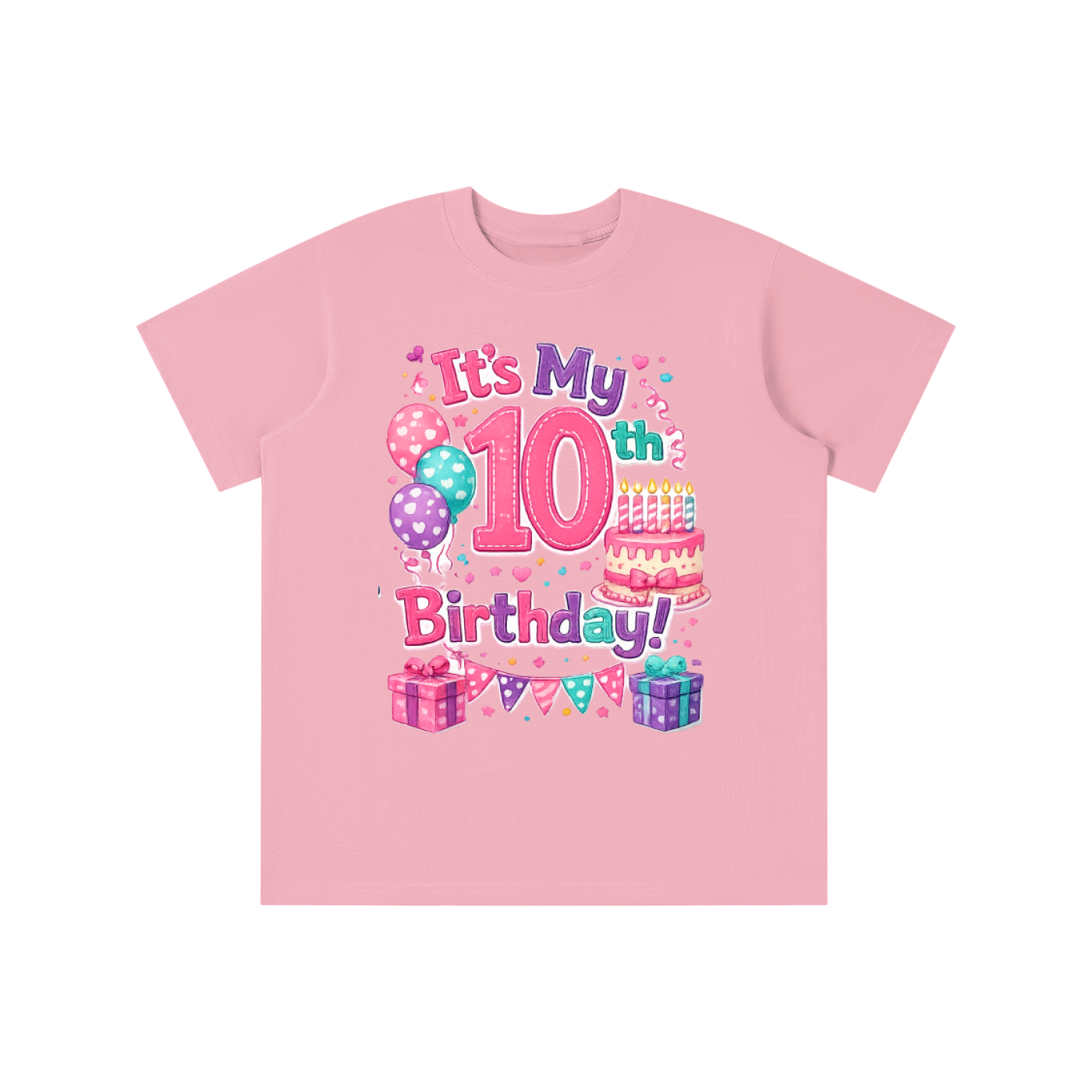 Girls 10th Birthday T-shirt