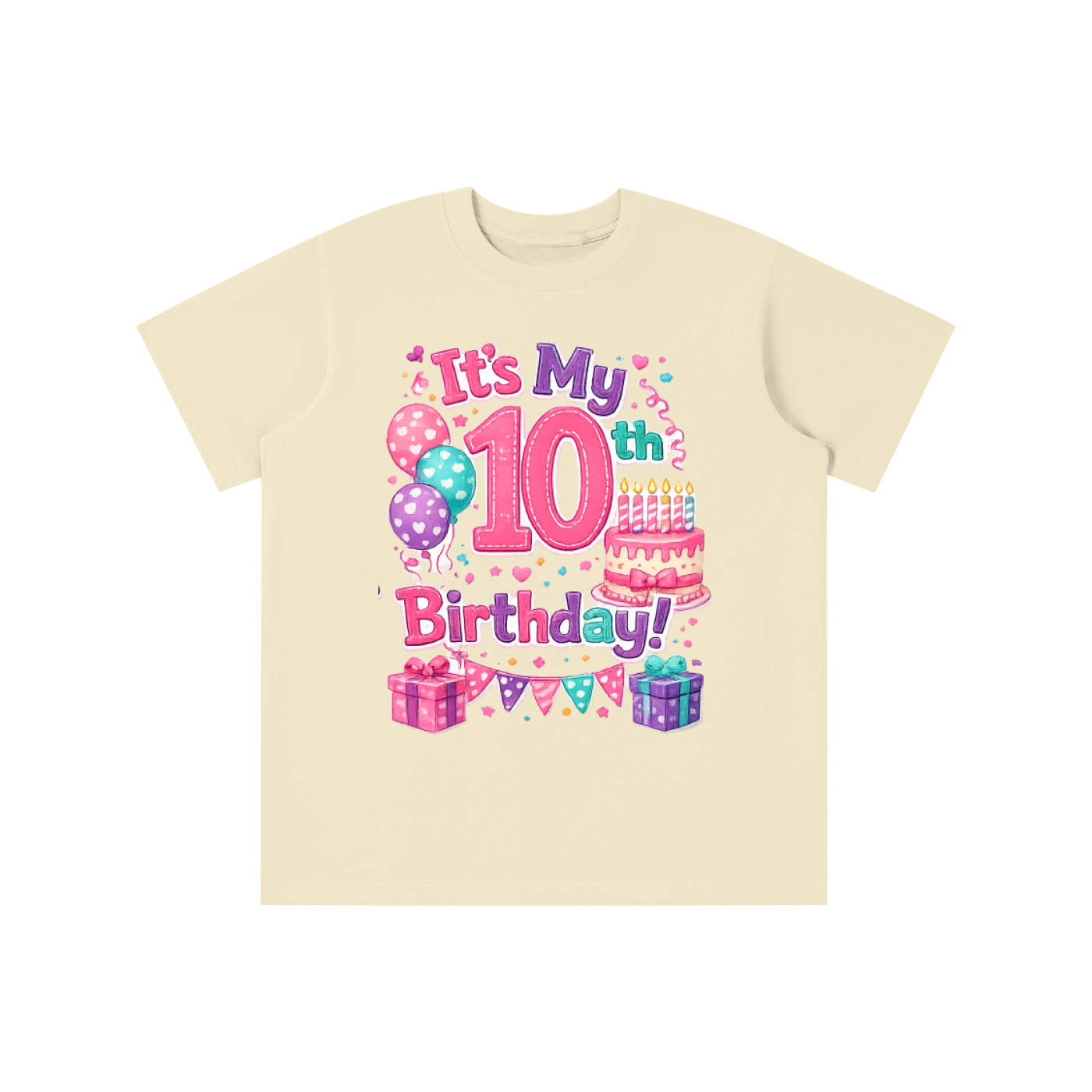 Girls 10th Birthday T-shirt