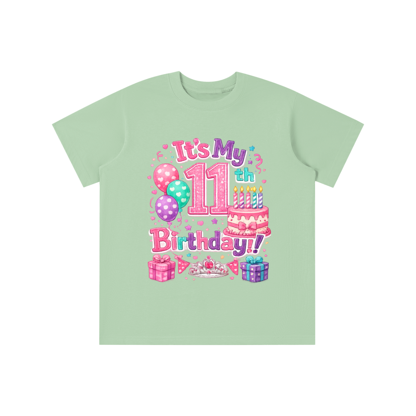 Girls 11th Birthday T-shirt