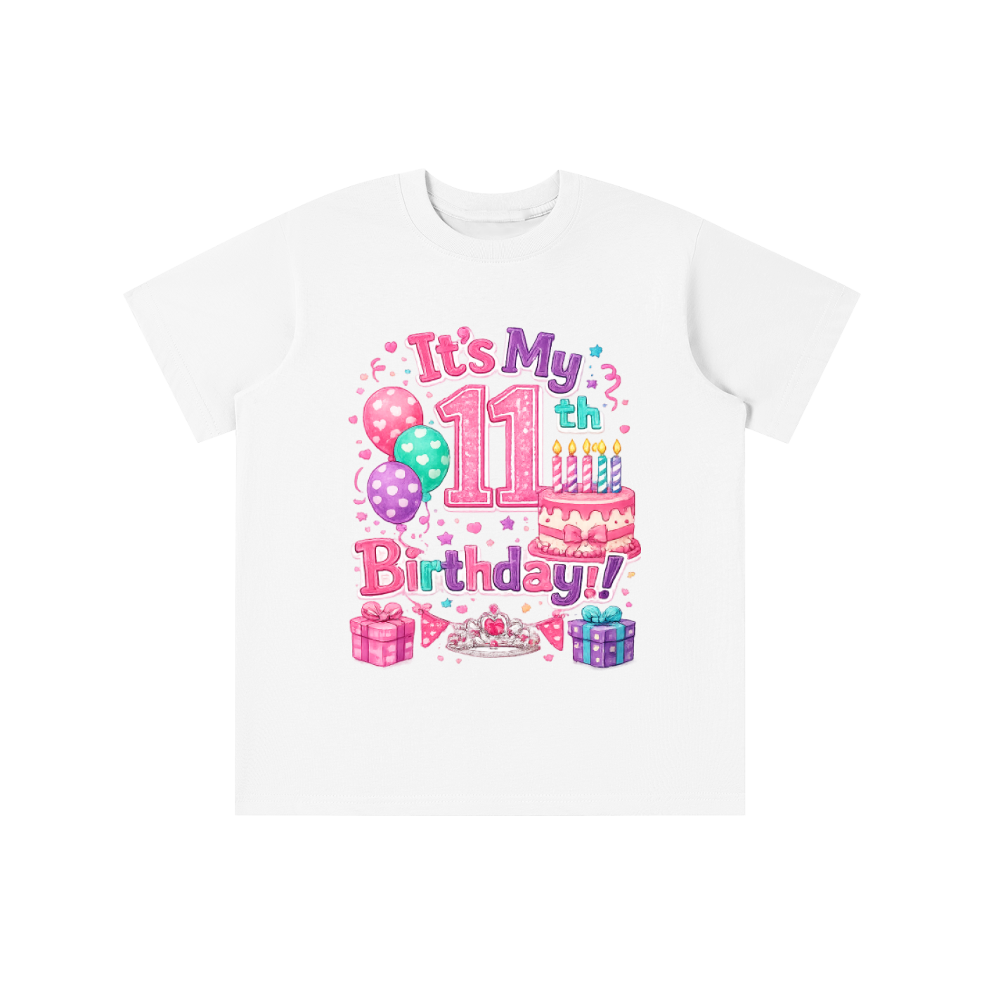 Girls 11th Birthday T-shirt