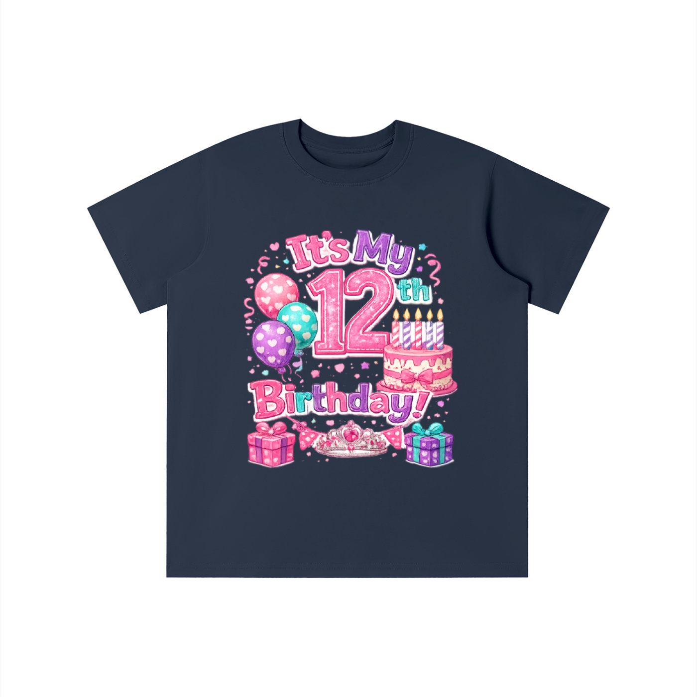 Girls 12th Birthday T-shirt
