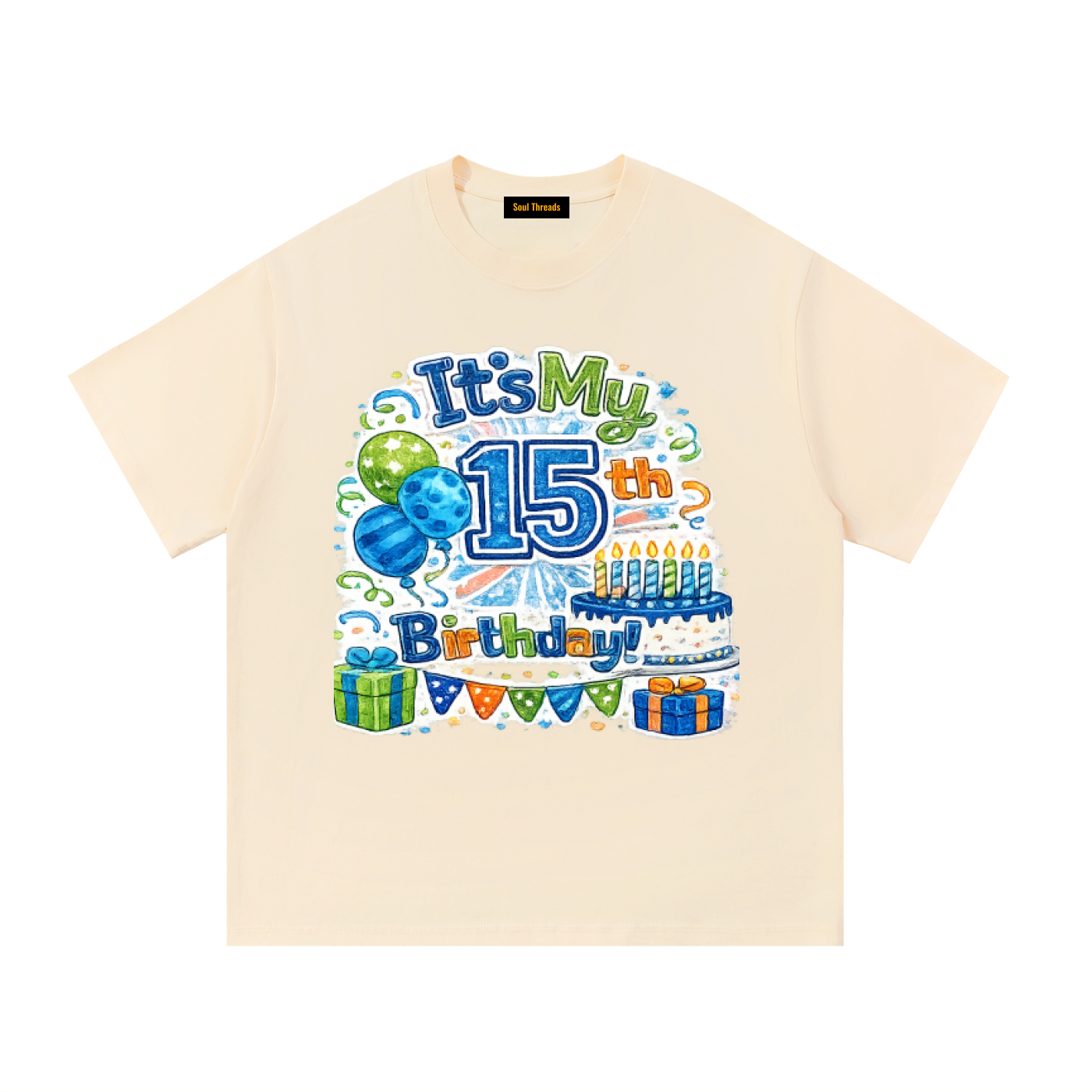 Young Mens 15th Birthday T-Shirt