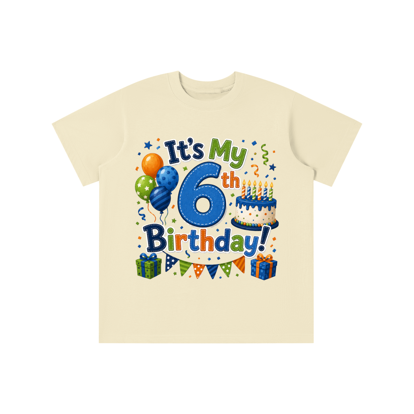 Boys 6th Birthday T-shirt