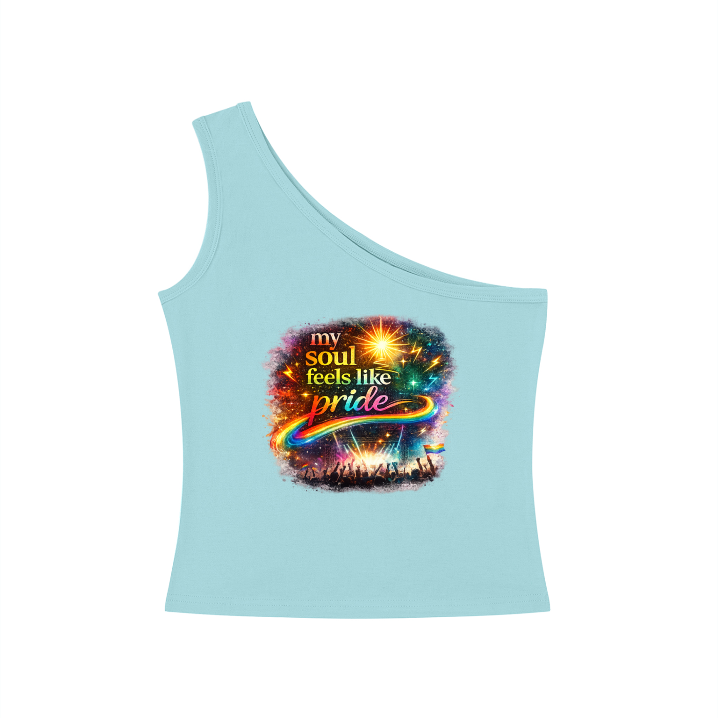 Women's One-Shoulder Pride T-Shirt