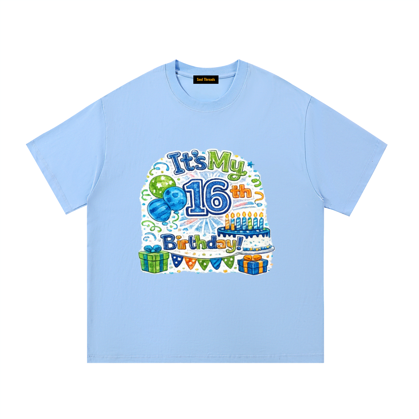 Young Mens 16th Birthday T-Shirt