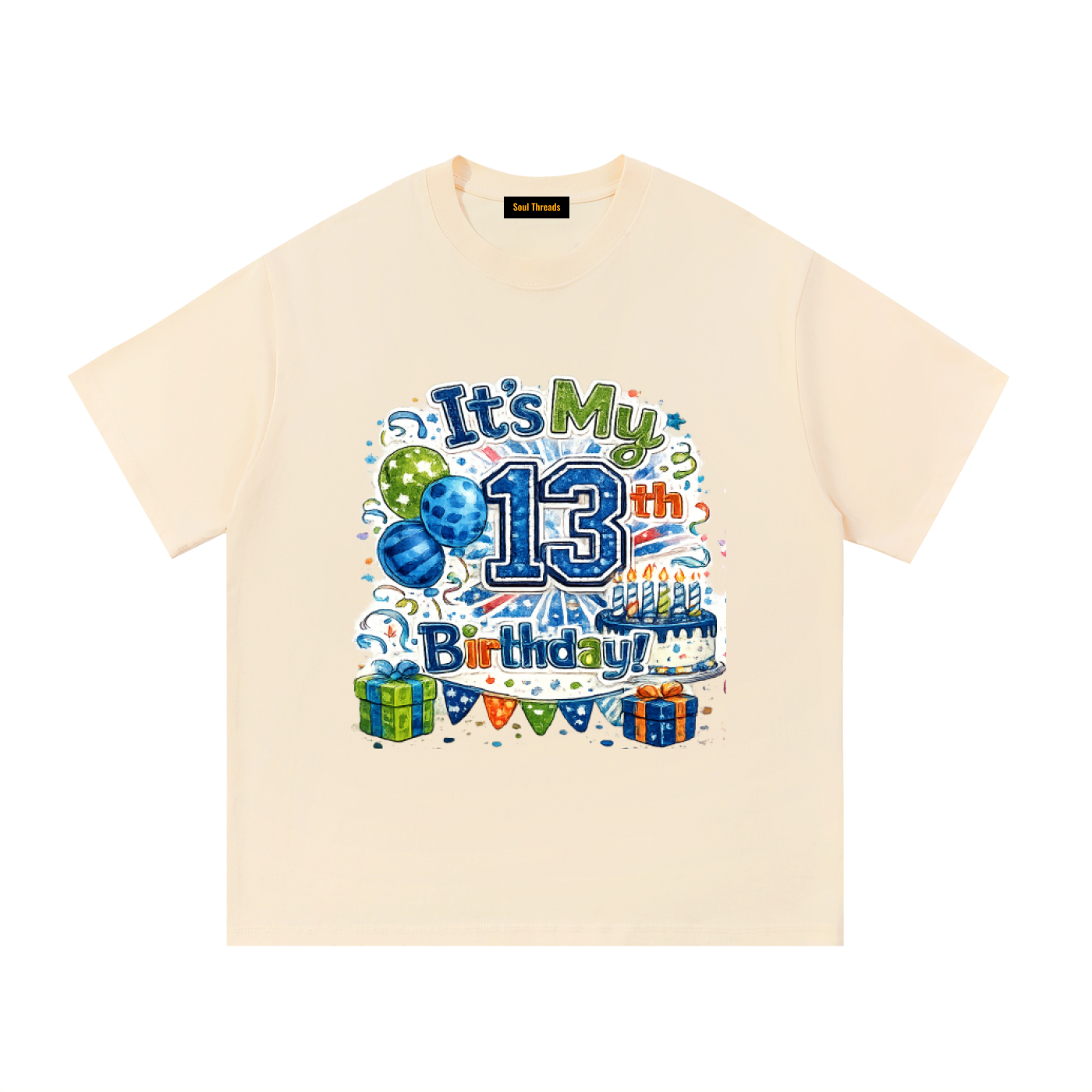 Young Mens 13th Birthday T-Shirt