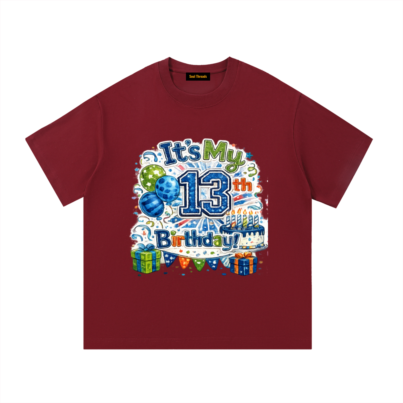 Young Mens 13th Birthday T-Shirt