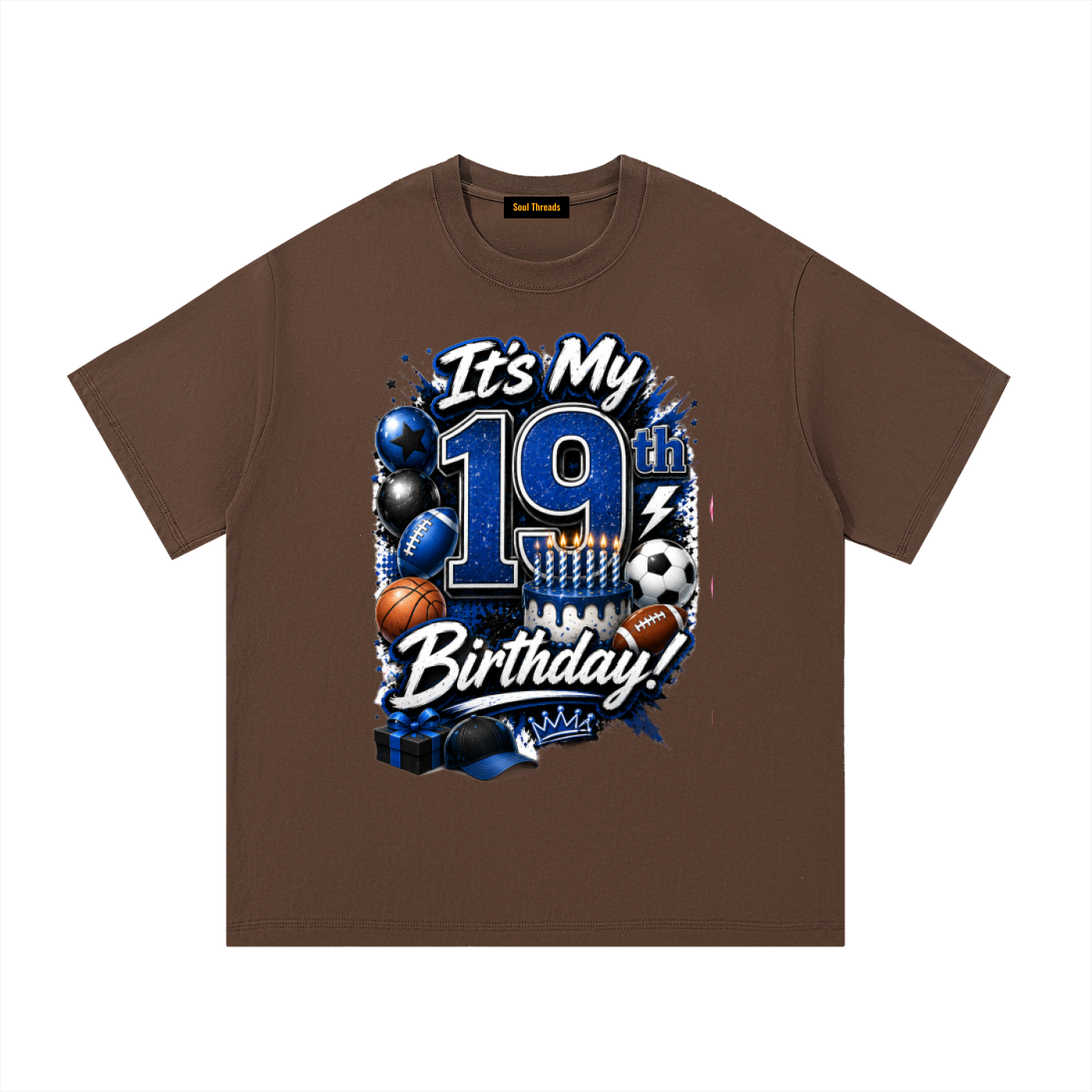 Young Mens 19th Birthday T-Shirt