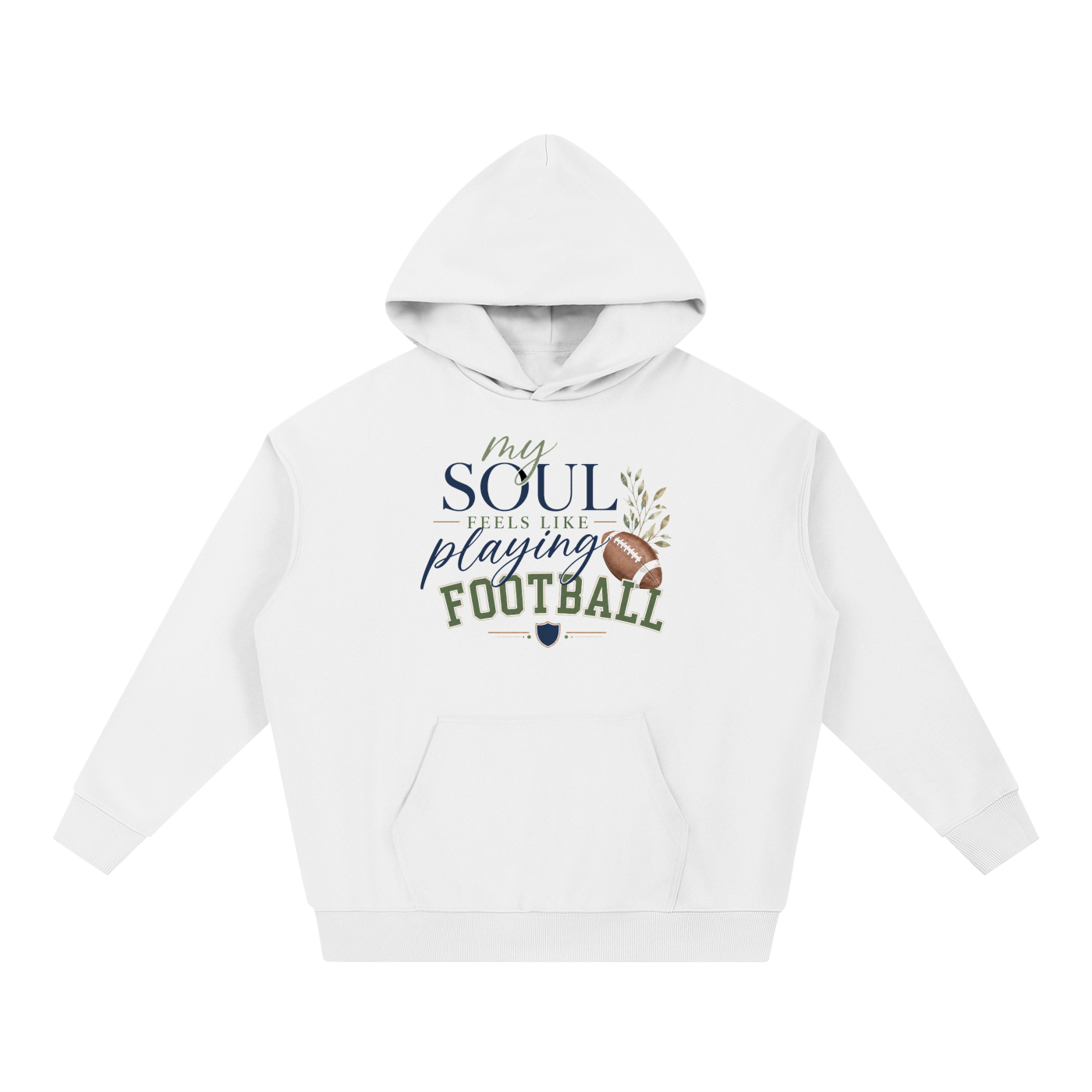 Heavyweight Football Hoodie
